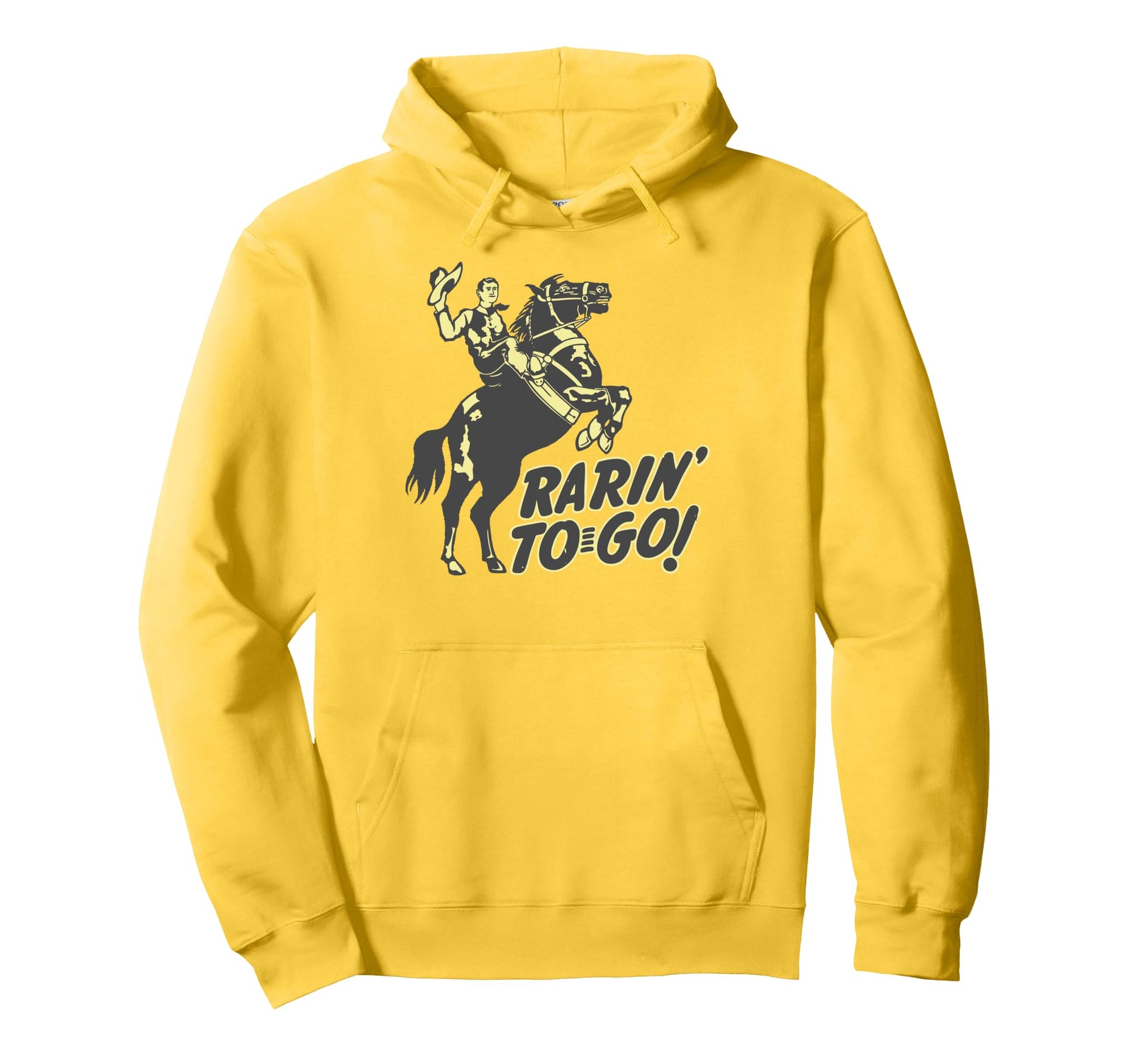 Rarin To Go Rodeo Roping Bronco Hoodie - Aesthetic Graphic Men Women - T-Shirt, Sweatshirt, Hoodie