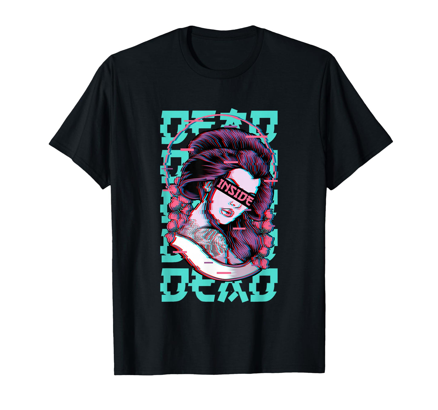 Geisha Dead Inside Soft Grunge T-Shirt - Fun Novelty Design Unisex - T-Shirt, Sweatshirt, Hoodie