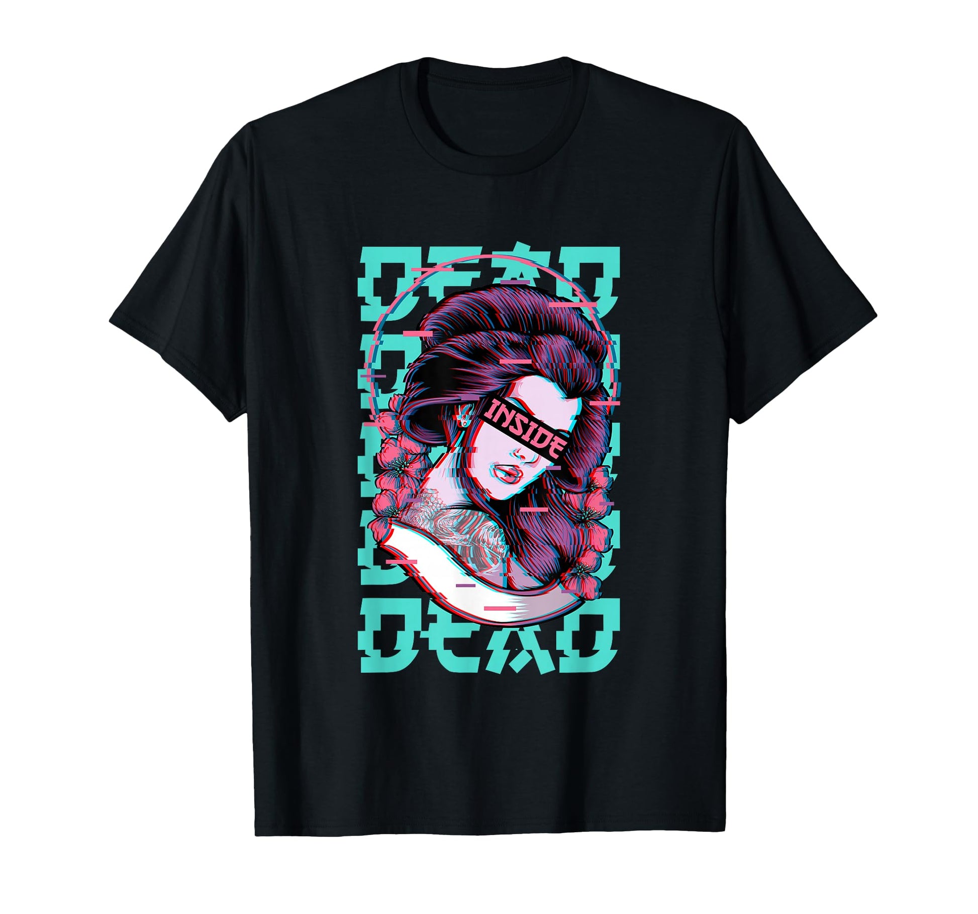Geisha Dead Inside Soft Grunge T-Shirt - Fun Novelty Design Unisex - T-Shirt, Sweatshirt, Hoodie