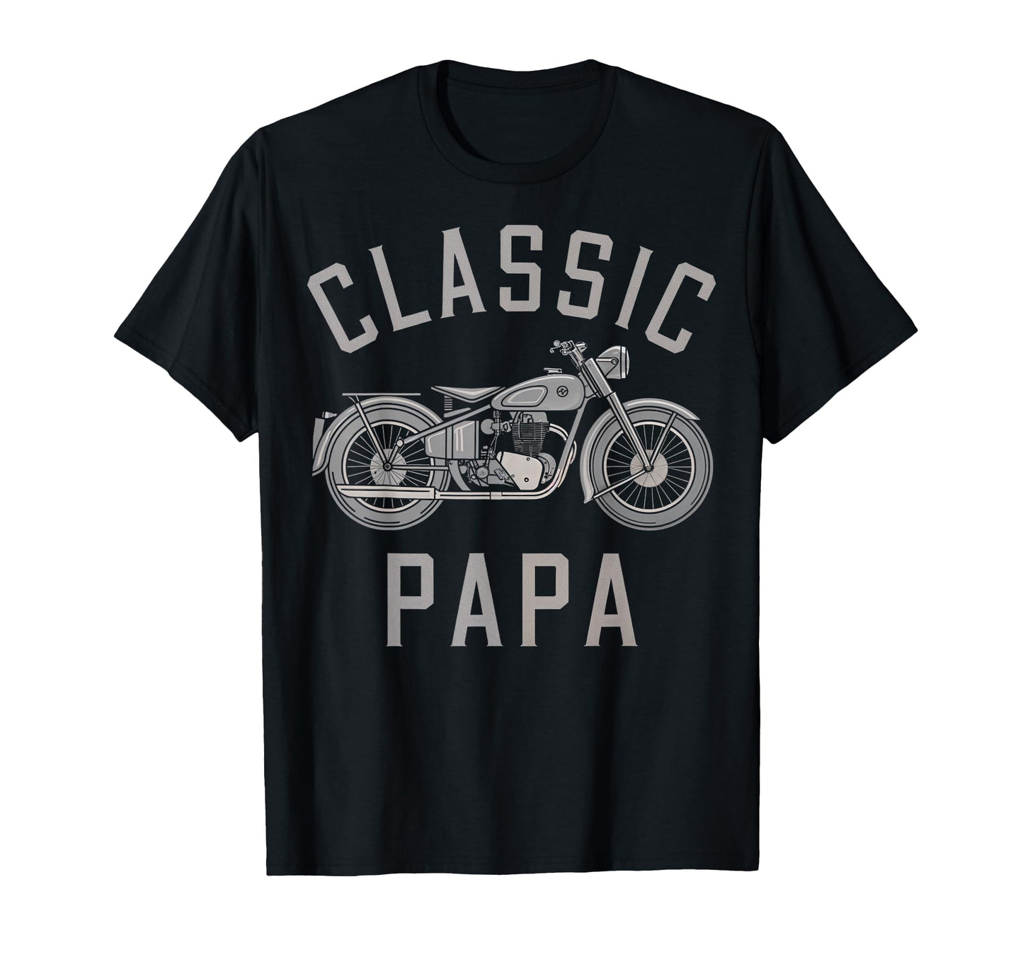 Papa Motorcycle Biker T-Shirt - Novelty Apparel for Adults - T-Shirt, Sweatshirt, Hoodie
