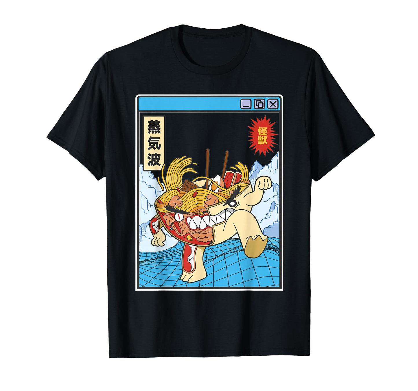 Ramen Noodles X Ray Kawaii Grid T-Shirt - Fun Novelty Design Unisex - T-Shirt, Sweatshirt, Hoodie