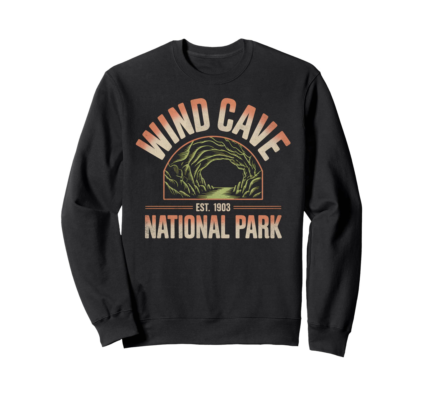Wind Cave National Park Nature Sweatshirt - Streetwear Style for Adults - T-Shirt, Sweatshirt, Hoodie