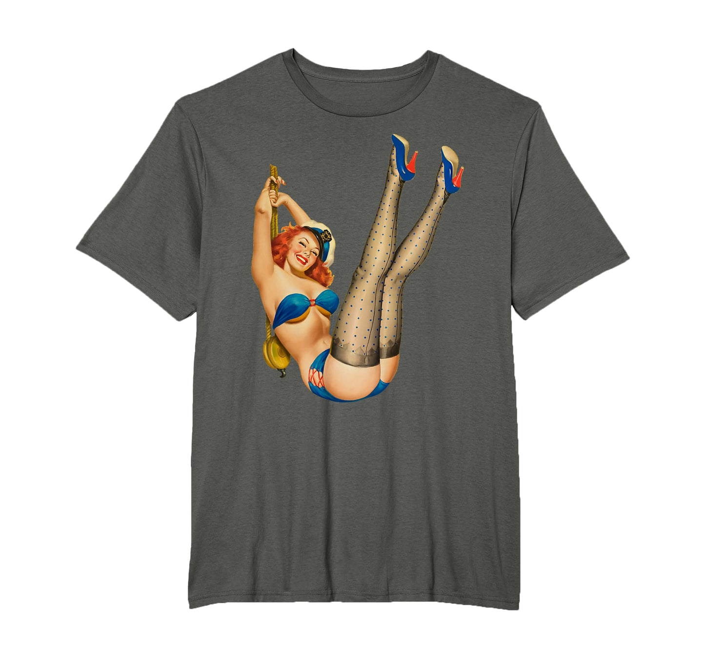 1940S Pin Up Sexy American Art T-Shirt - Graphic Print Men Women - T-Shirt, Sweatshirt, Hoodie
