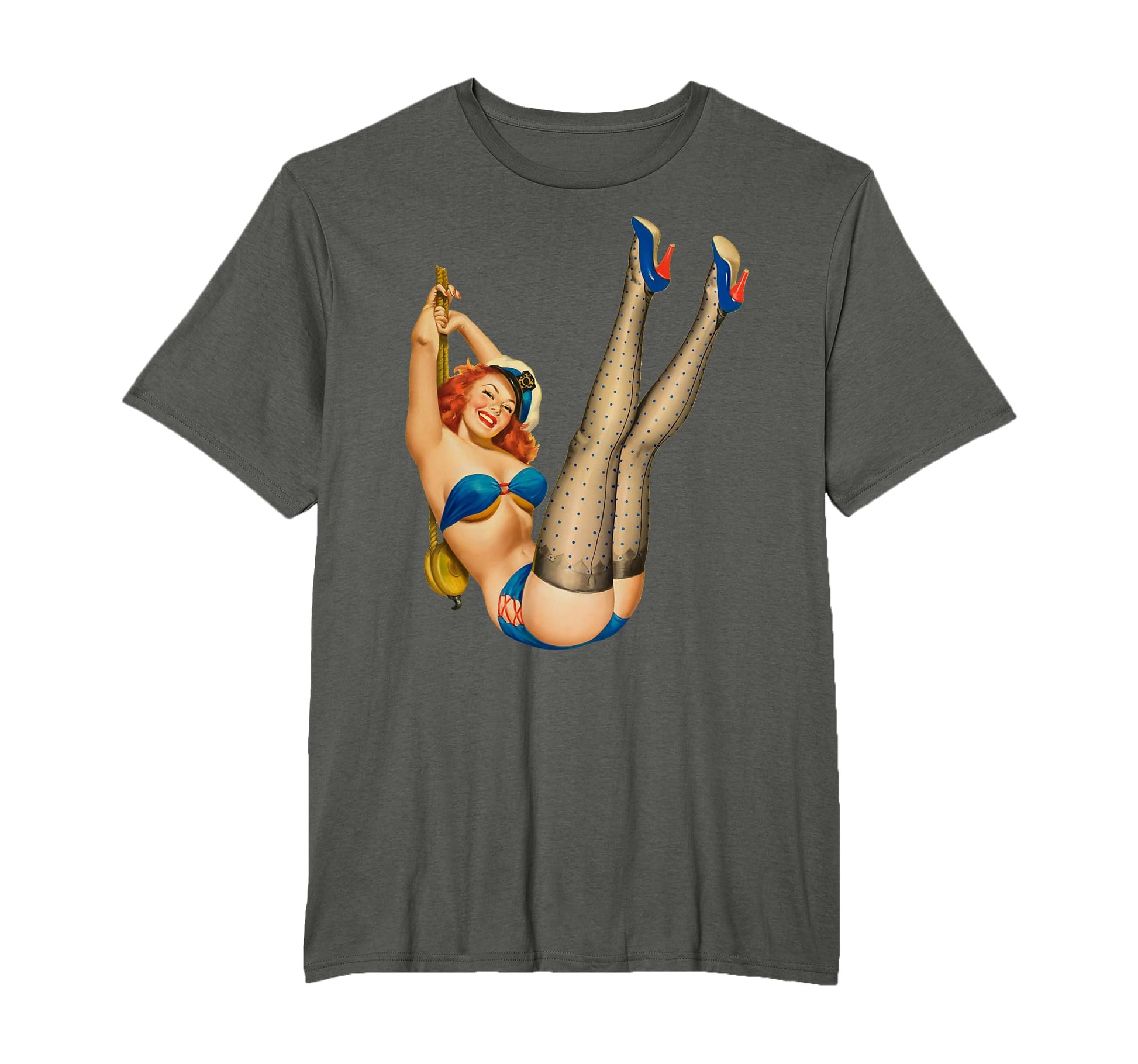 1940S Pin Up Sexy American Art T-Shirt - Graphic Print Men Women - T-Shirt, Sweatshirt, Hoodie