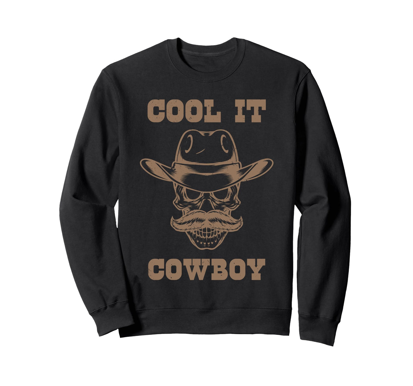 Funny It Cowboy Skull Sweatshirt - Fun Novelty Design Men Women - T-Shirt, Sweatshirt, Hoodie