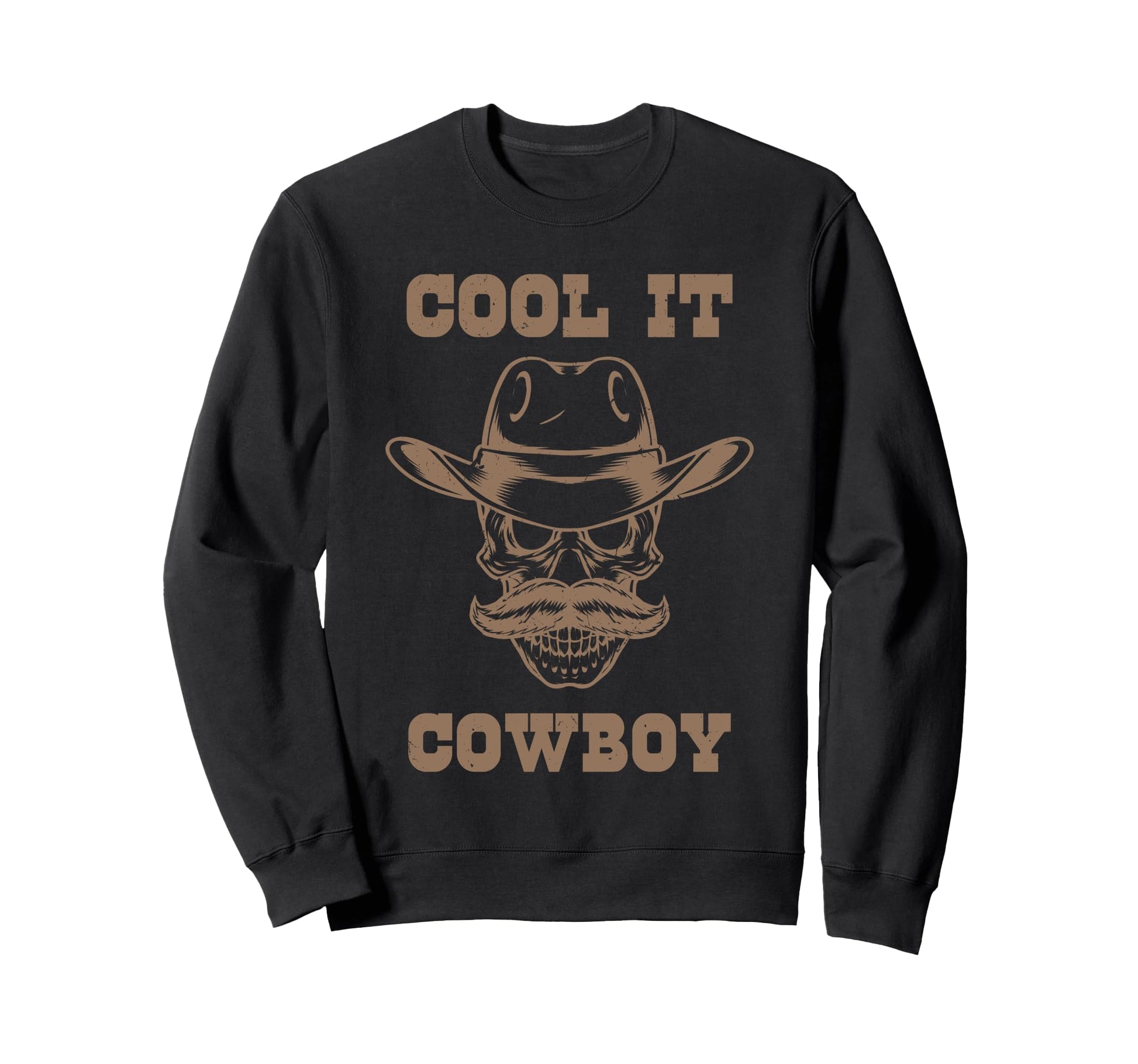 Funny It Cowboy Skull Sweatshirt - Fun Novelty Design Men Women - T-Shirt, Sweatshirt, Hoodie