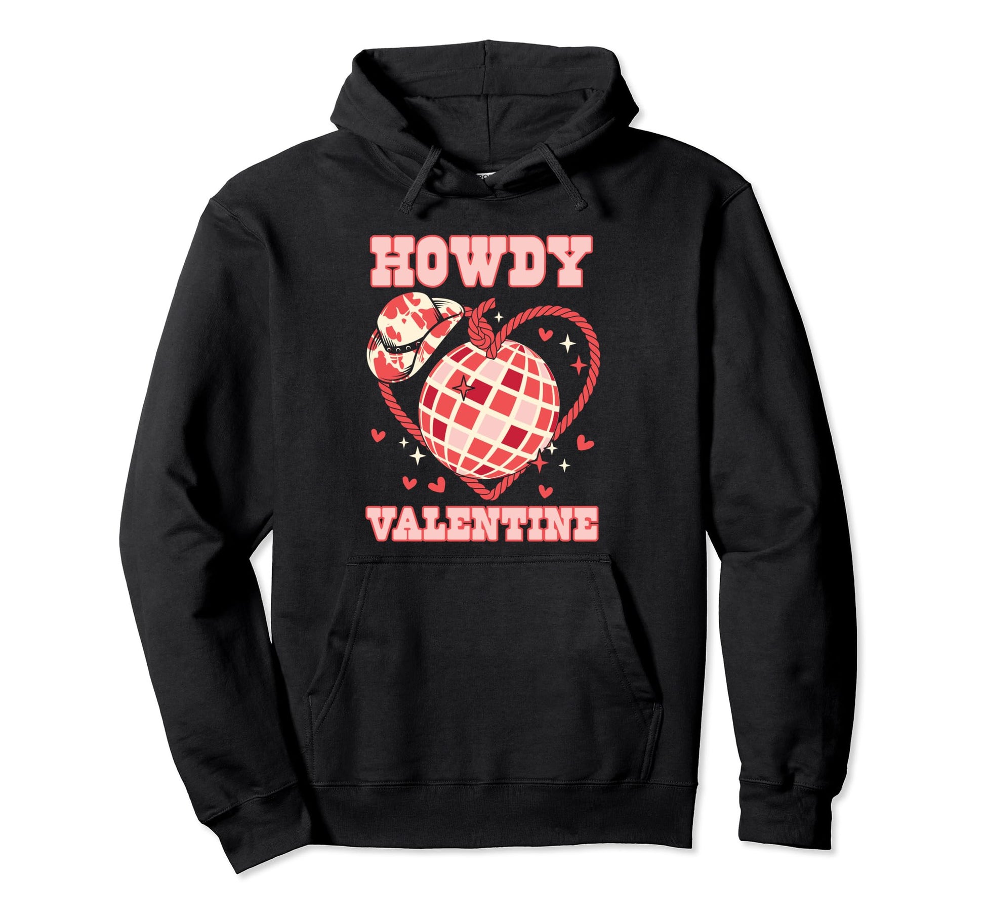 Howdy Valentine Western Valentines Day Hoodie - Unique Graphic Men Women - T-Shirt, Sweatshirt, Hoodie