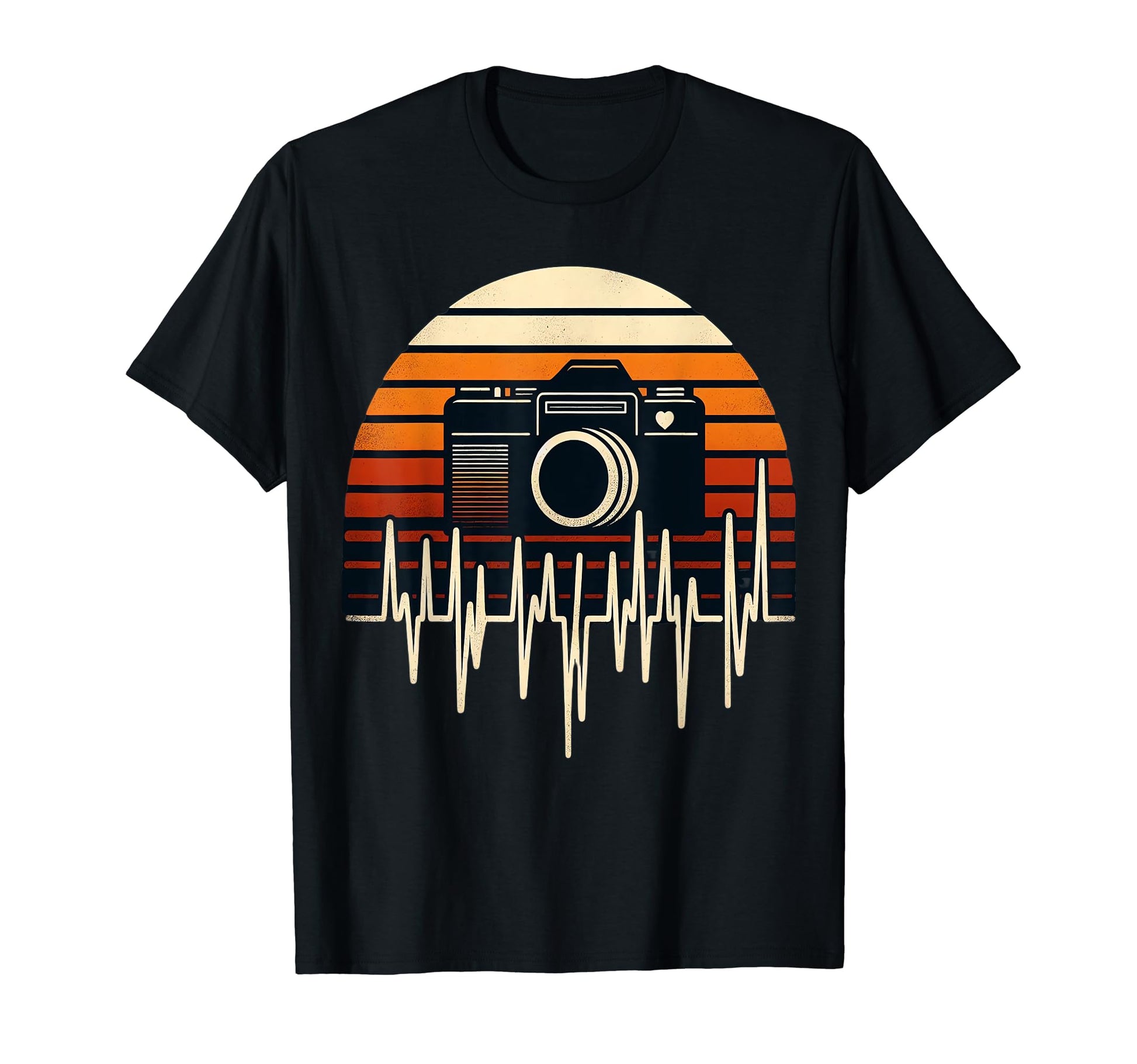 Photographer Camera Heartbeat Pulse T-Shirt - Streetwear Style Men Women - T-Shirt, Sweatshirt, Hoodie