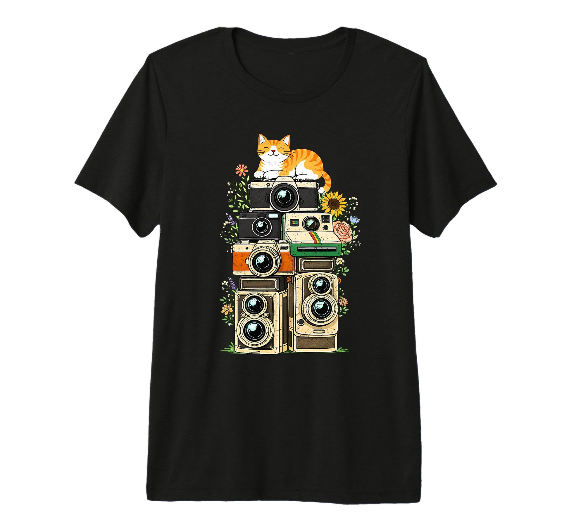 Cat Camera Photographer Photography T-Shirt - Streetwear Style for Adults - T-Shirt, Sweatshirt, Hoodie