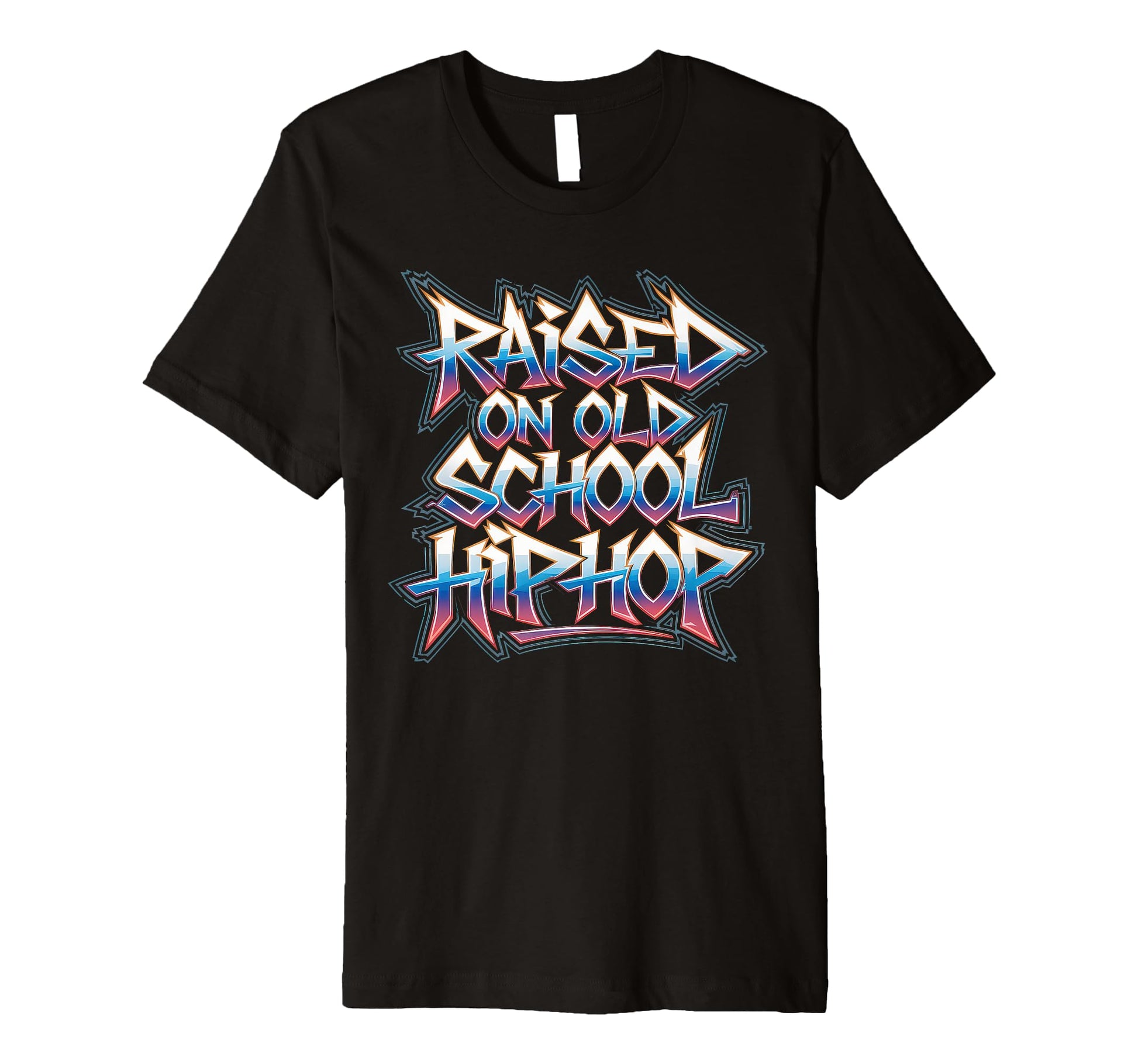 Raised Old School Hip Hop Cassette T-Shirt - Trendy Graphic Unisex - T-Shirt, Sweatshirt, Hoodie