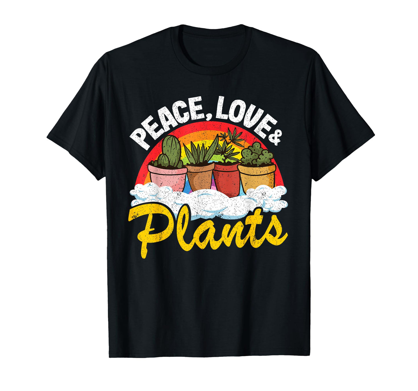 Peace Love Plants Rainbow Succulents T-Shirt - Streetwear Style Men Women - T-Shirt, Sweatshirt, Hoodie