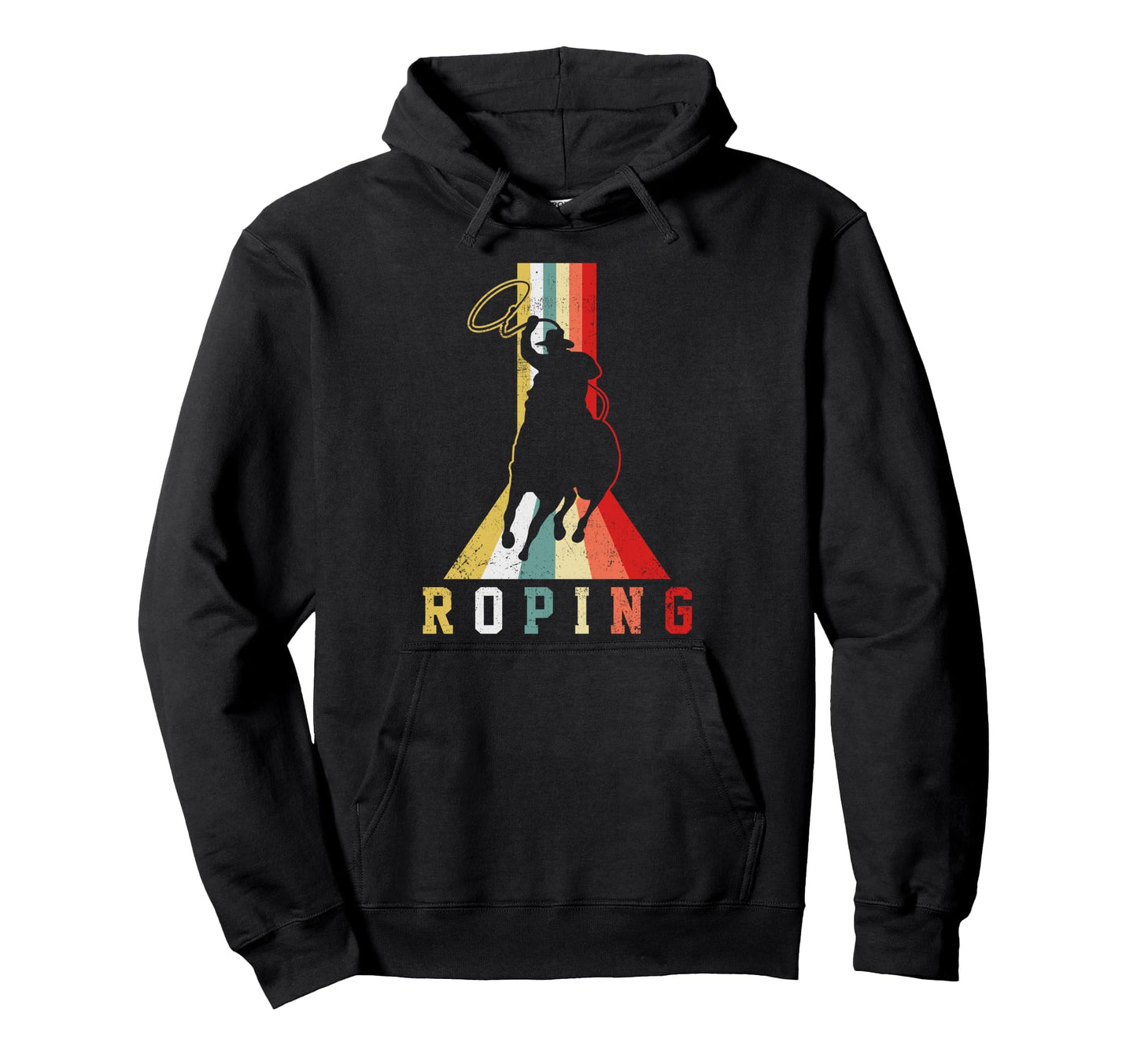 Roping Cowboy Hoodie - Trendy Graphic for Adults - T-Shirt, Sweatshirt, Hoodie