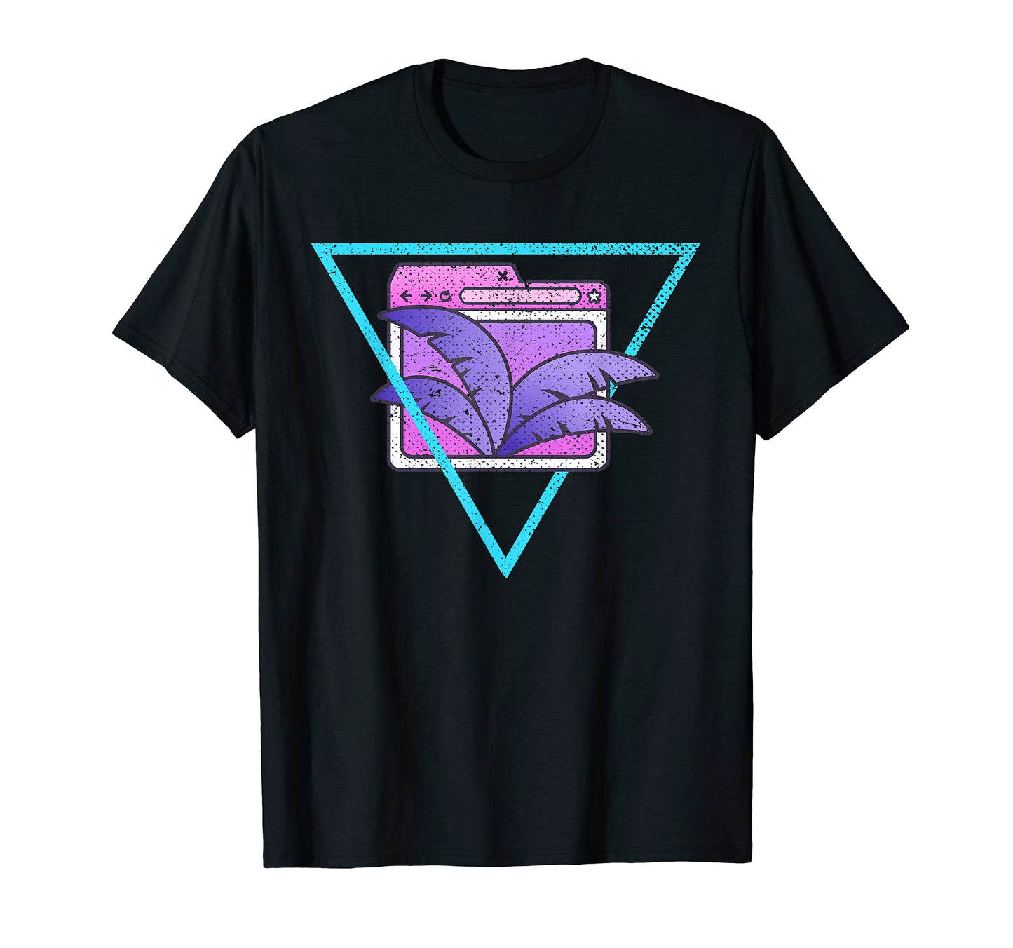 80S Art Palm Trees 1990S Aesthetic T-Shirt - Custom Art Print for Adults - T-Shirt, Sweatshirt, Hoodie