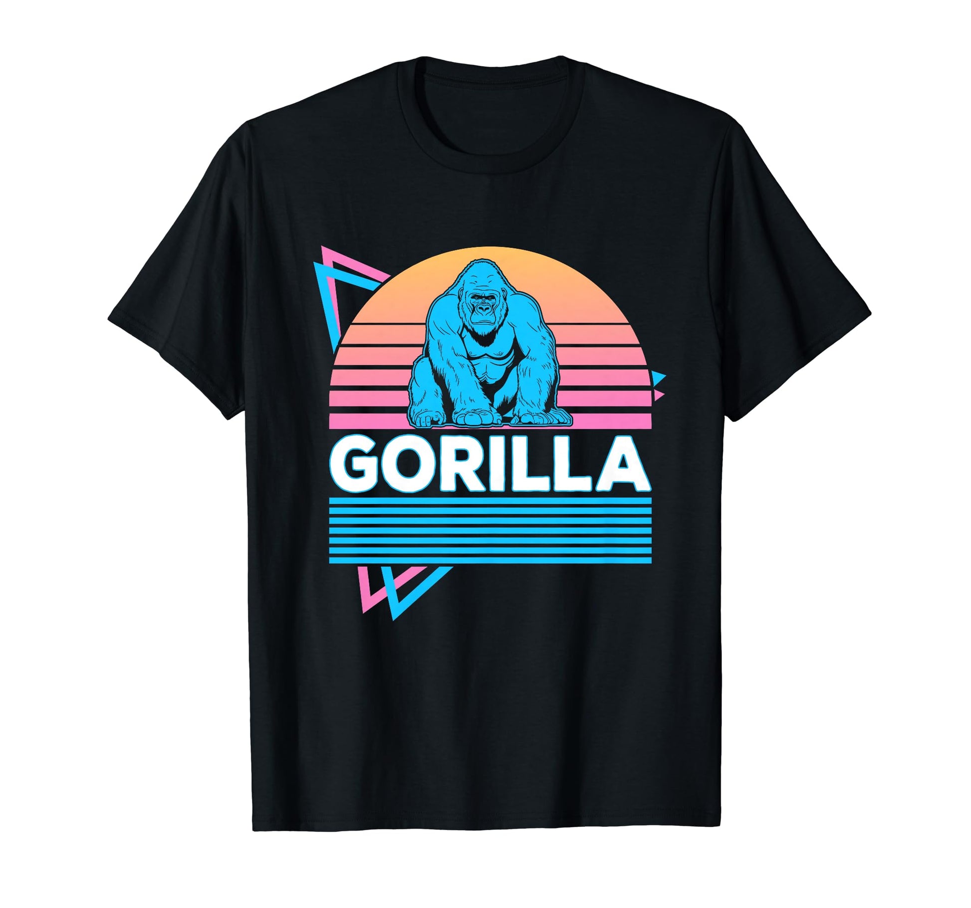 Gorilla Vaporwave Aesthetic T-Shirt - Novelty Apparel for Adults - T-Shirt, Sweatshirt, Hoodie