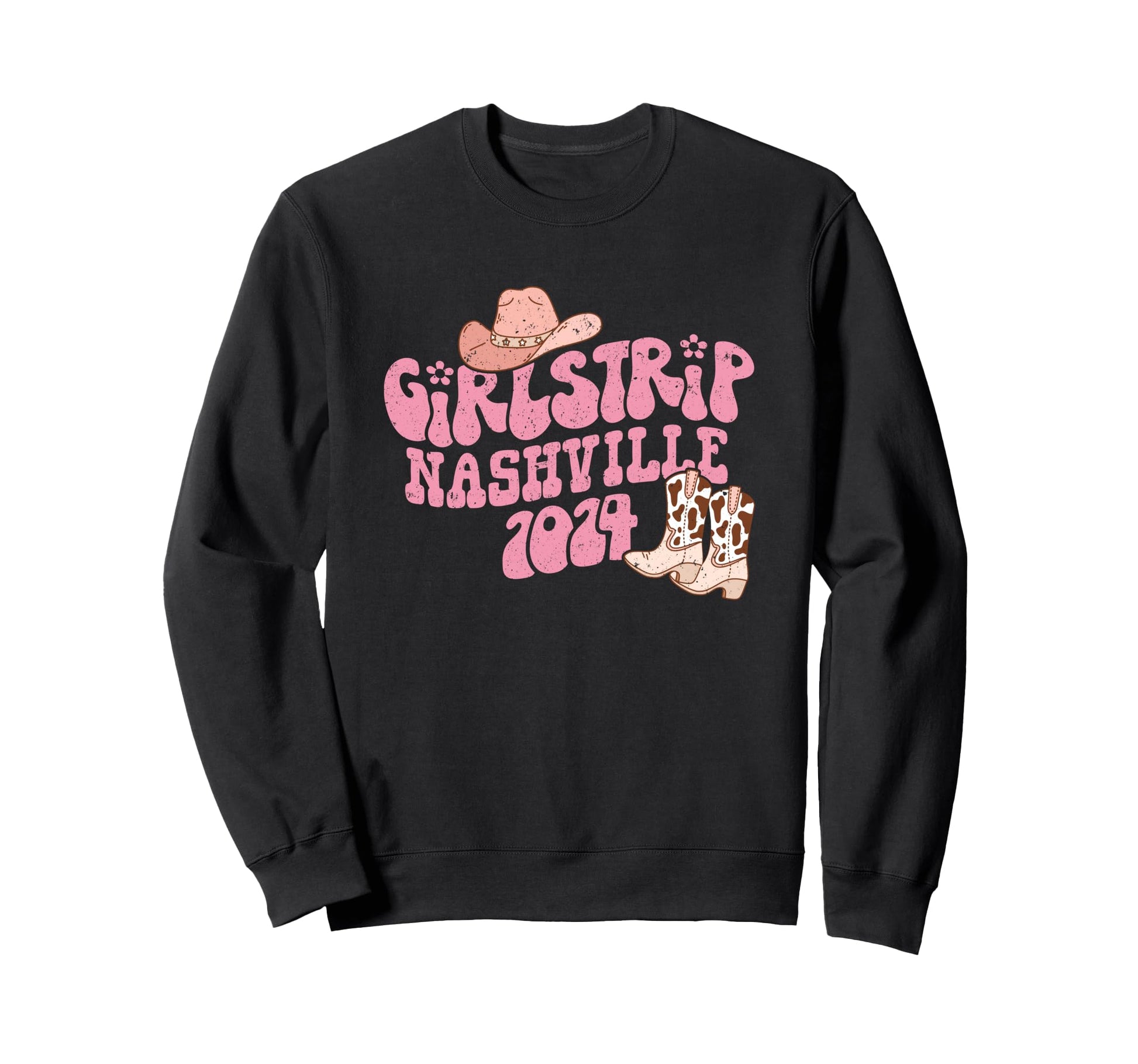 Trip Nashville 2024 Groovy Cowboy Sweatshirt - Trendy Graphic Men Women - T-Shirt, Sweatshirt, Hoodie