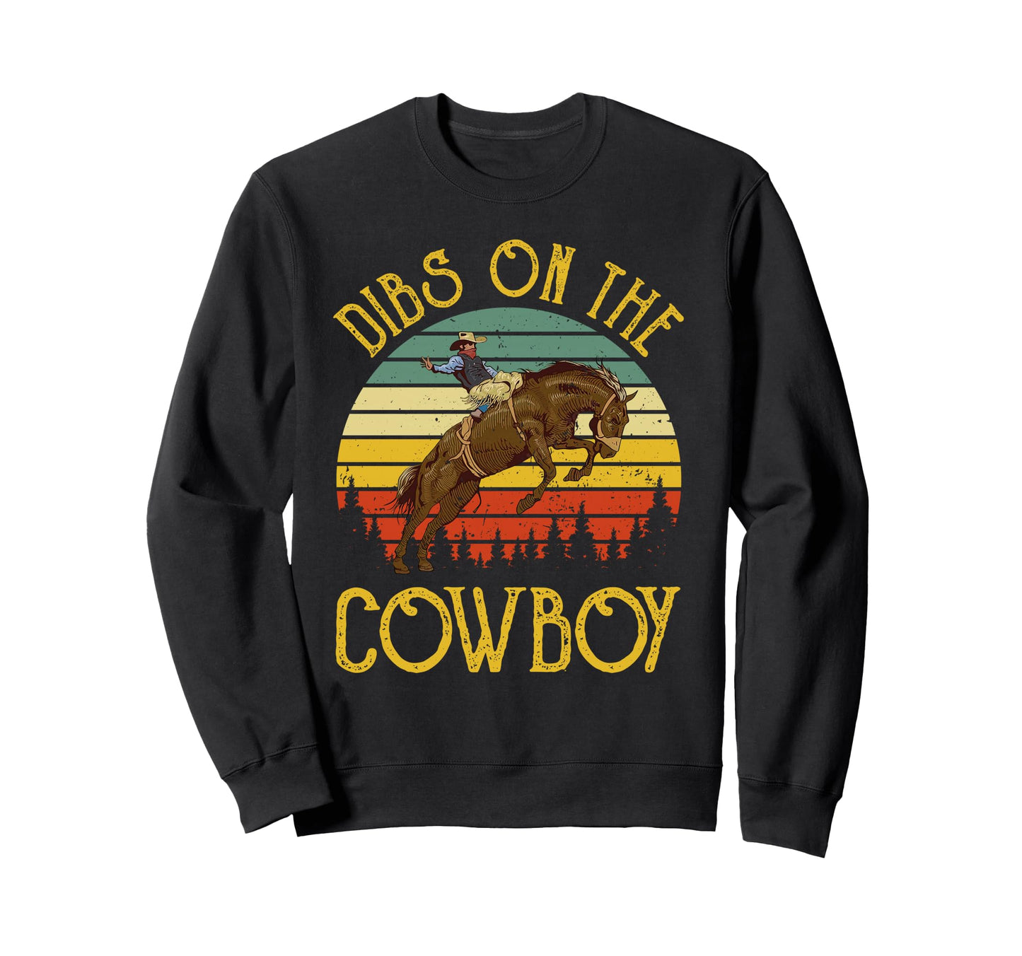 Horseback Western Rodeo Country Sweatshirt - Custom Art Print for Adults - T-Shirt, Sweatshirt, Hoodie
