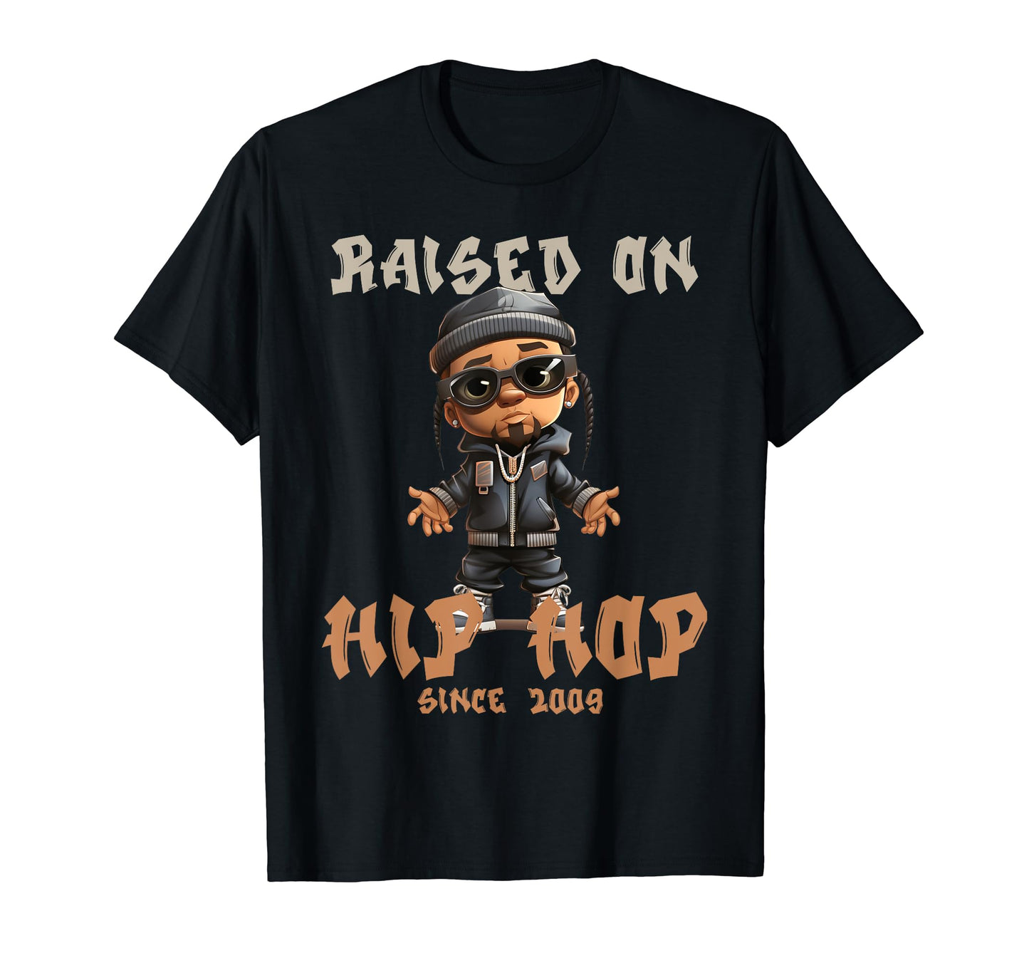 Raised Hip Hop Music Old School T-Shirt - Streetwear Style Men Women - T-Shirt, Sweatshirt, Hoodie