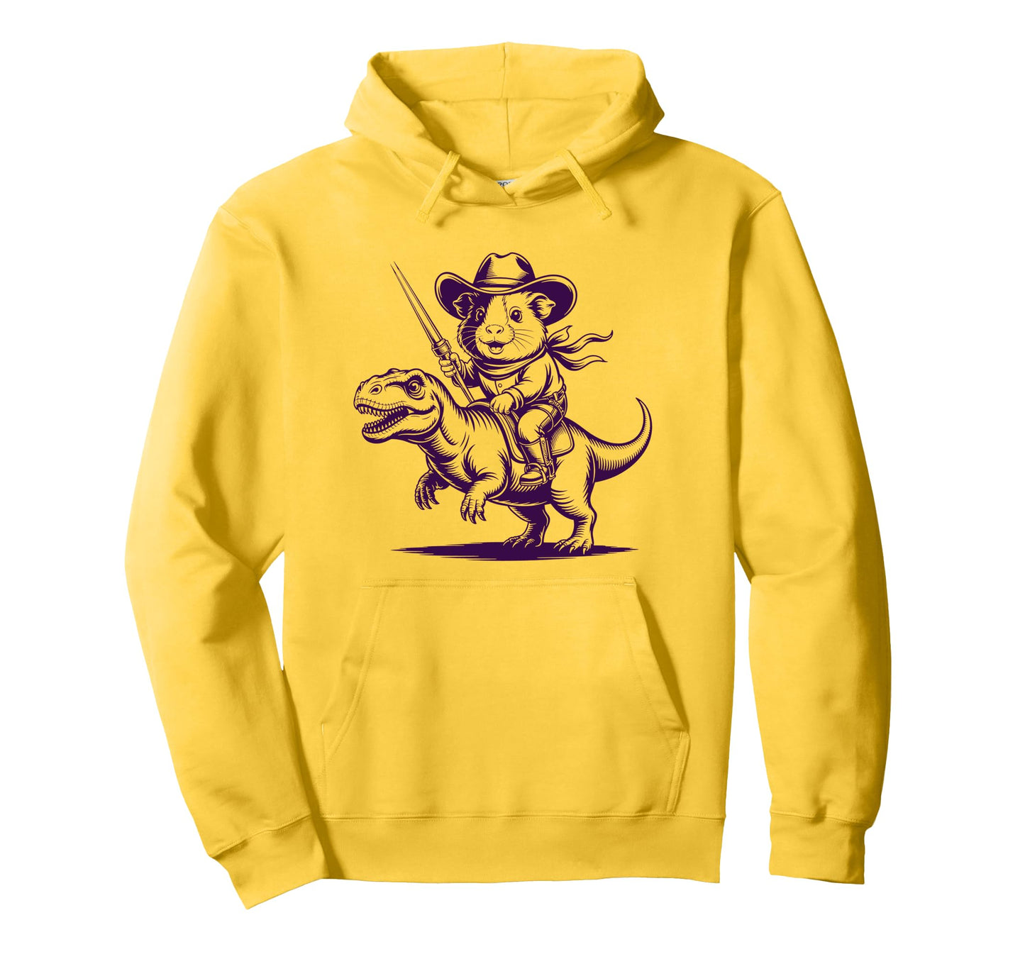 Guinea Pig Cowboy Dinosaur Accessoires Hoodie - Novelty Apparel Men Women - T-Shirt, Sweatshirt, Hoodie