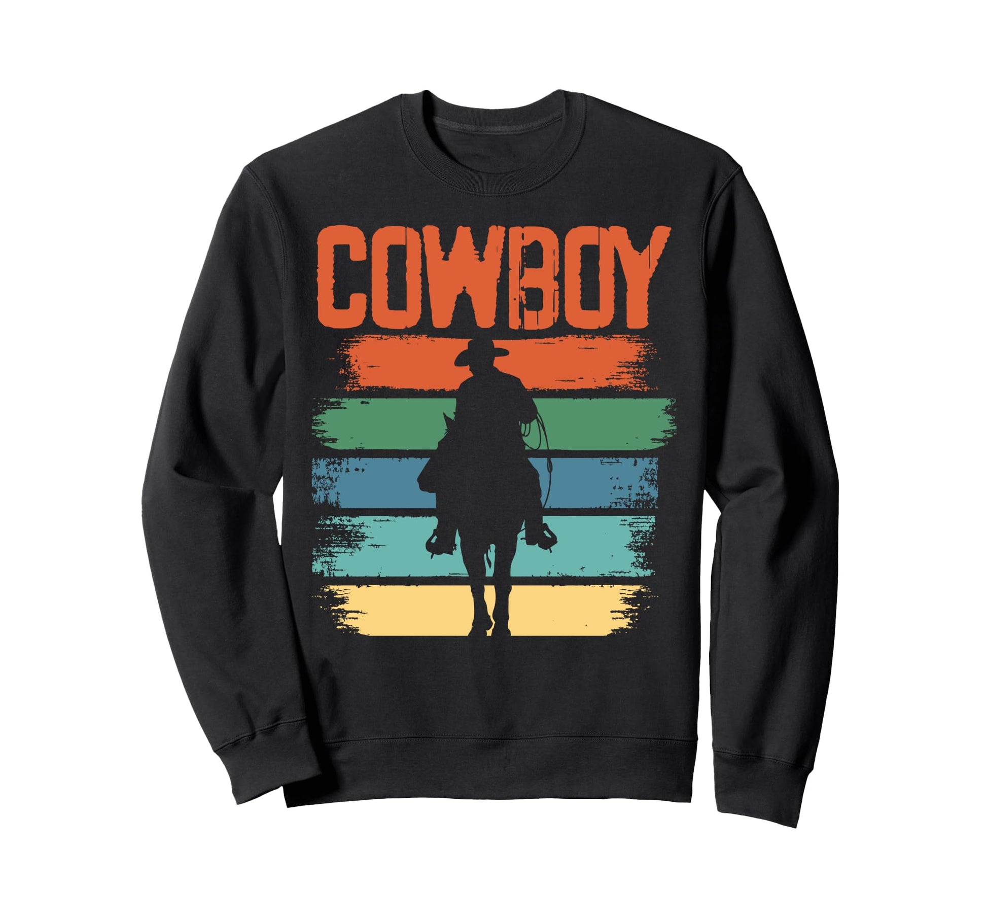 Cowboy Western Horseback Riding Sweatshirt - Streetwear Style Men Women - T-Shirt, Sweatshirt, Hoodie