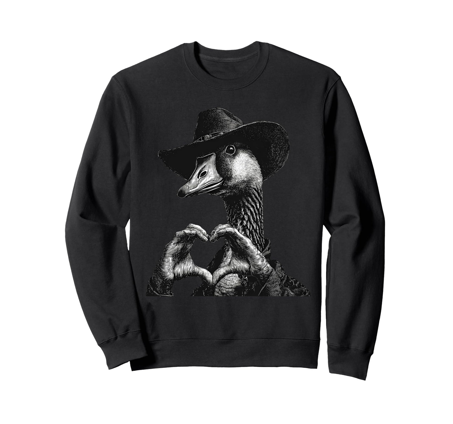Goose Cowboy Rodeo Cowgirl Western Sweatshirt - Minimalist Print Unisex - T-Shirt, Sweatshirt, Hoodie