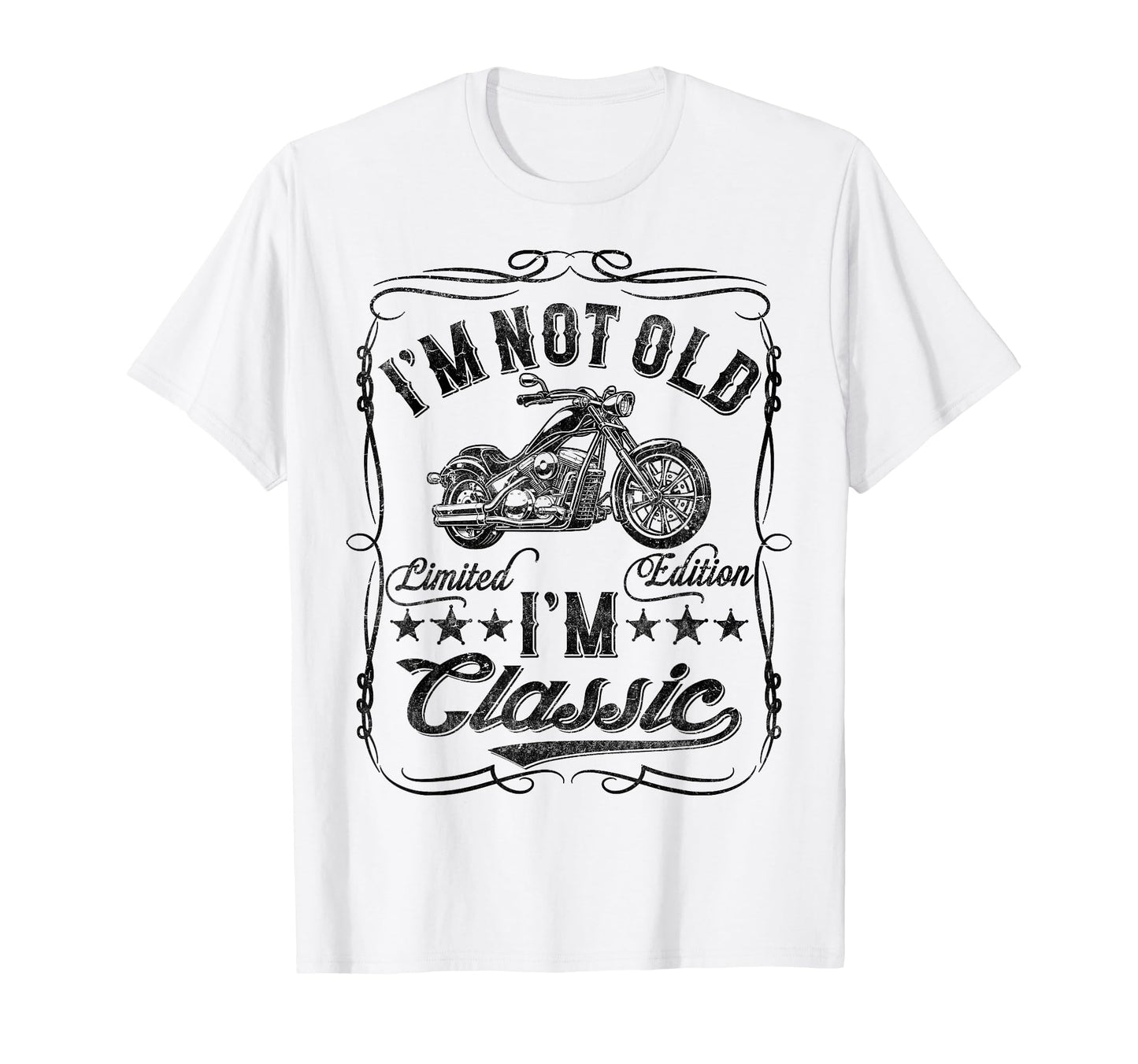 Im Not Old Im Funny Motorcycle Mens T-Shirt - Custom Art Print for Adults - T-Shirt, Sweatshirt, Hoodie
