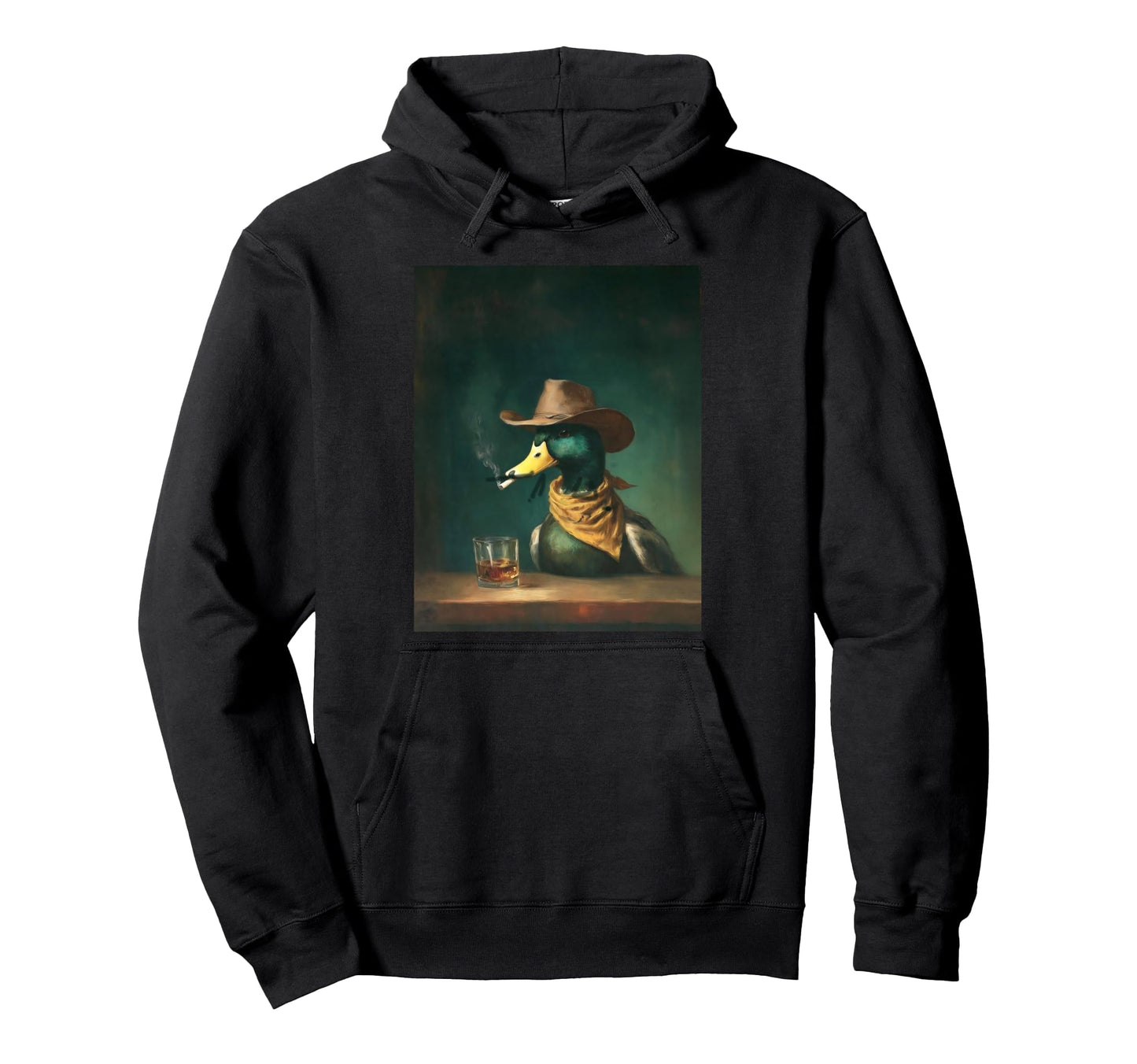 Mallard Smoking Cigarette Funny Mallard Hoodie - Trendy Graphic Unisex - T-Shirt, Sweatshirt, Hoodie