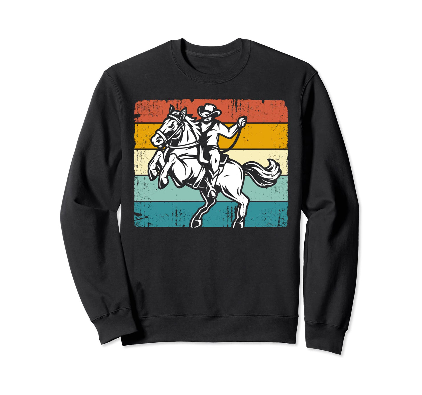 Horse Riding Western Cowboy Sweatshirt - Fun Novelty Design Unisex - T-Shirt, Sweatshirt, Hoodie