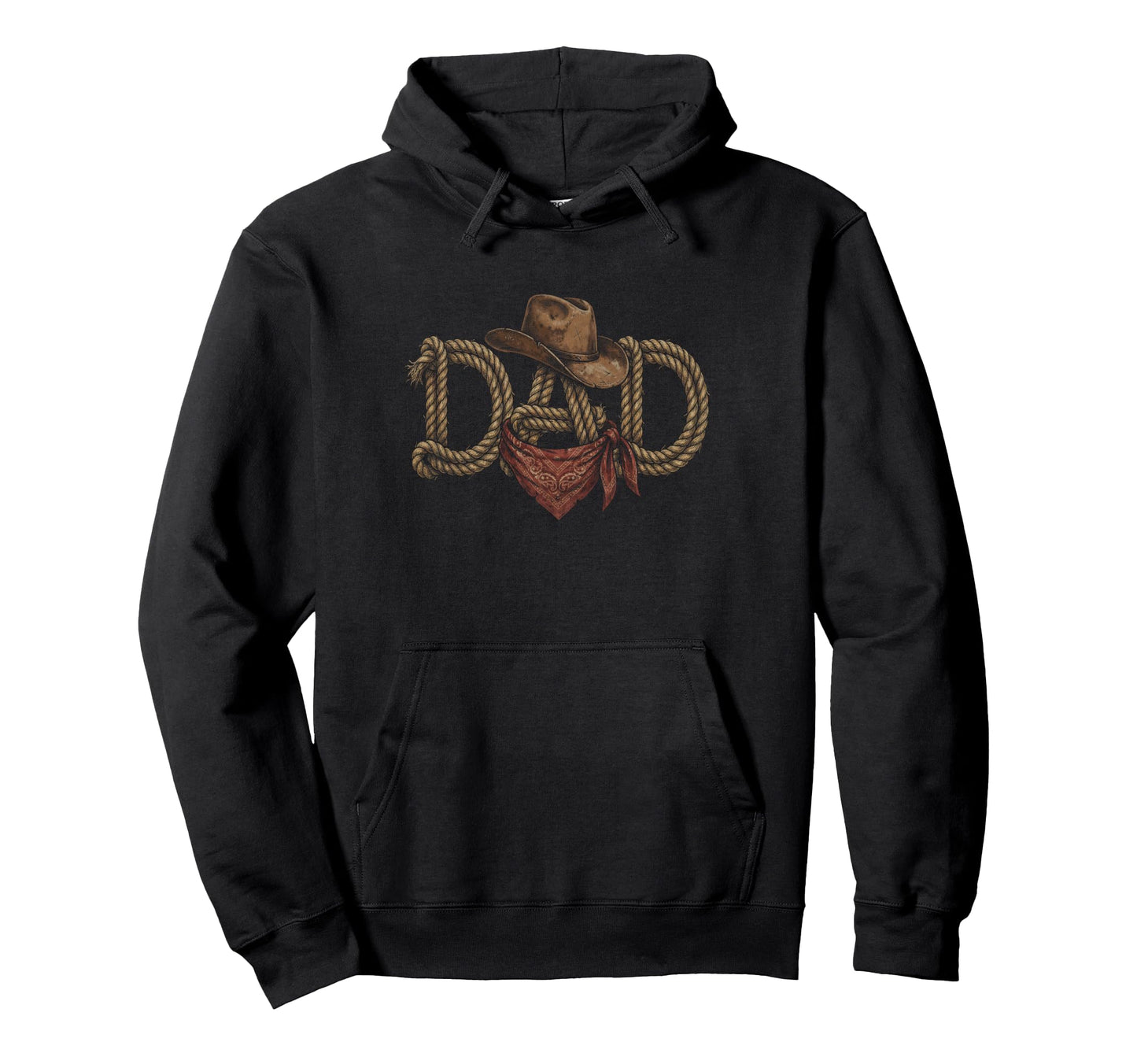 Dad Cowboy Western Rodeo Fathers Day Hoodie - Unique Graphic for Adults - T-Shirt, Sweatshirt, Hoodie