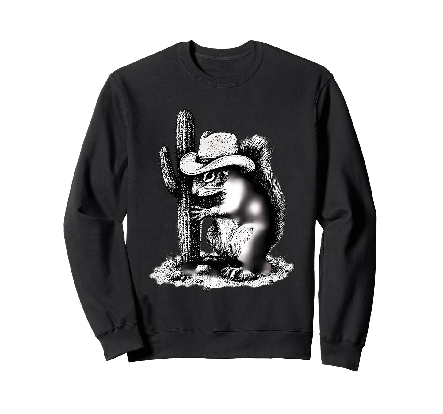 Country Cowboy Squirrel Rodeo Cowgirl Sweatshirt - Streetwear Style Unisex - T-Shirt, Sweatshirt, Hoodie