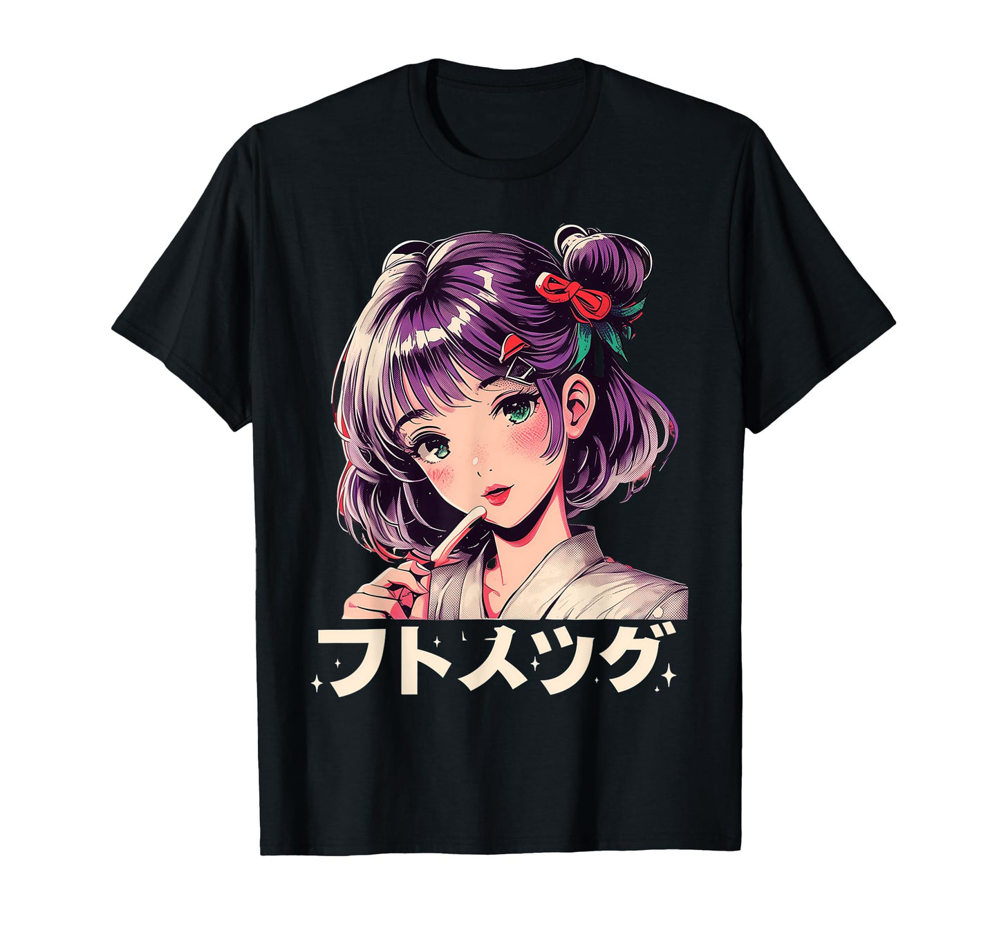 Anime Goth Grunge Demon Waifu T-Shirt - Aesthetic Graphic for Adults - T-Shirt, Sweatshirt, Hoodie