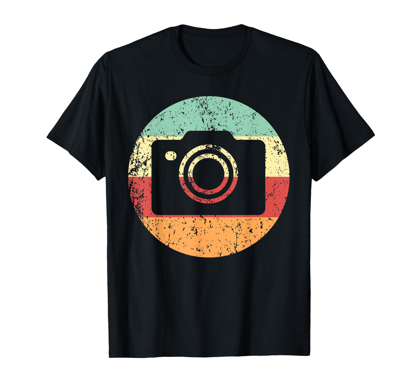 Photographer Camera 1970S Circle T-Shirt - Minimalist Print Men Women - T-Shirt, Sweatshirt, Hoodie