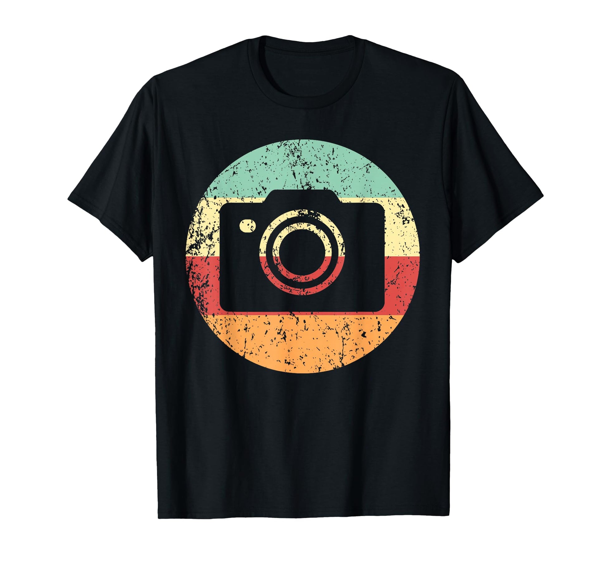 Photographer Camera 1970S Circle T-Shirt - Minimalist Print Men Women - T-Shirt, Sweatshirt, Hoodie
