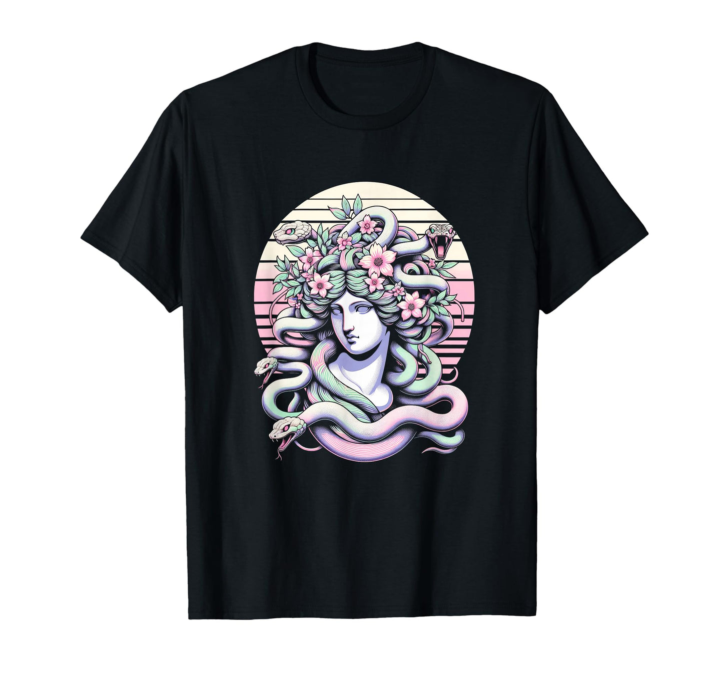 Medusa Statue Otaku Art Vaporwave T-Shirt - Casual Everyday Wear Unisex - T-Shirt, Sweatshirt, Hoodie