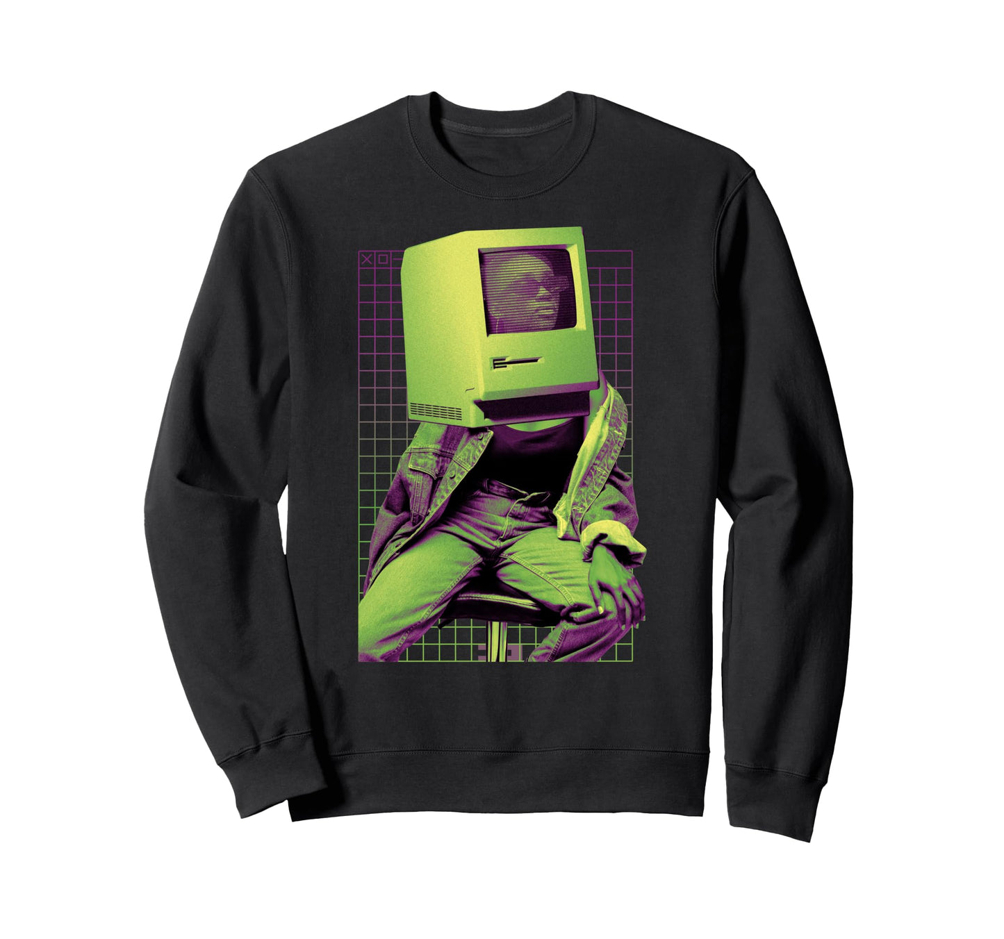 Vaporwave Retrowave Computer Sweatshirt - Aesthetic Graphic Men Women - T-Shirt, Sweatshirt, Hoodie