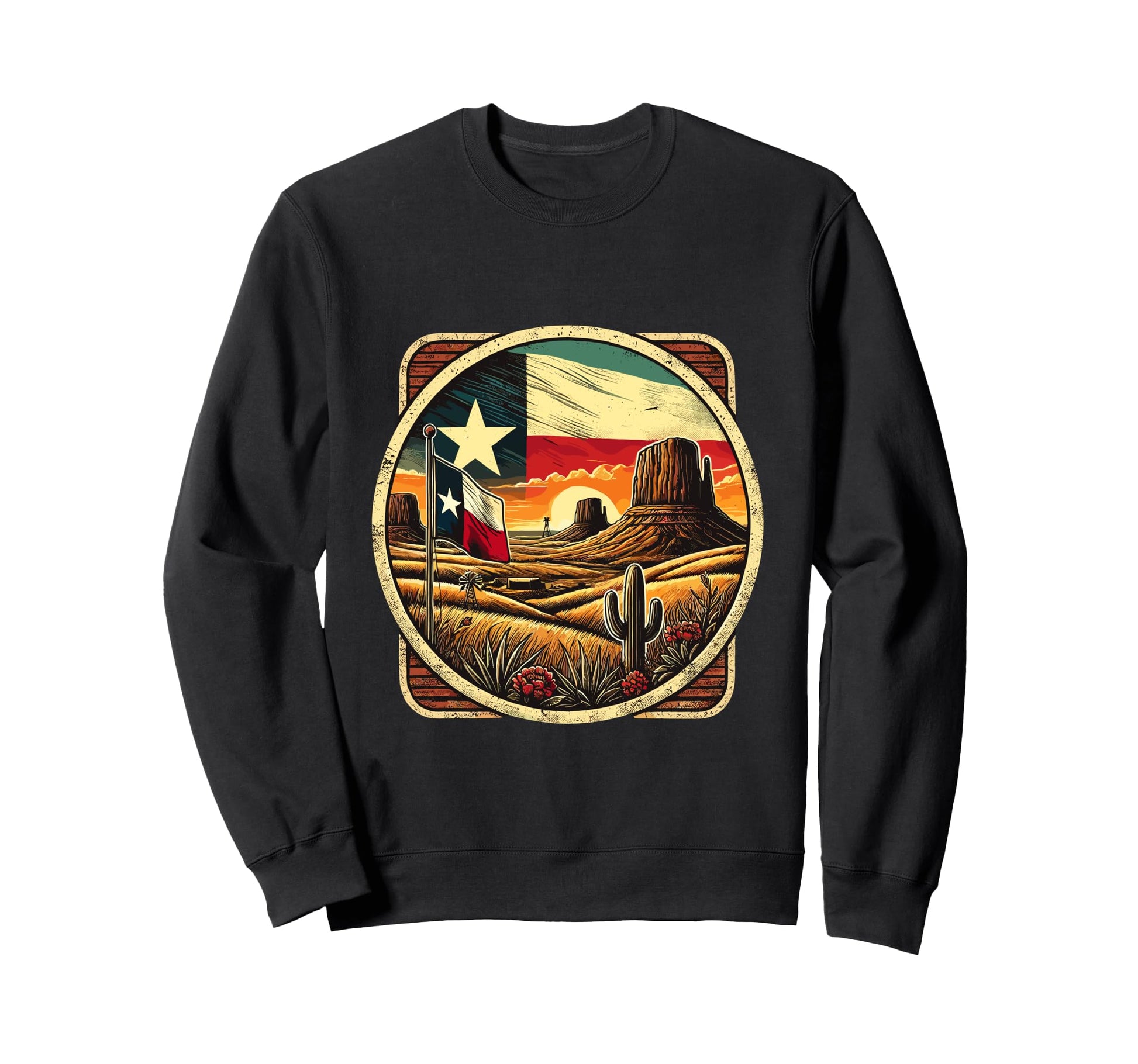 Wild West Texas Sweatshirt - Trendy Graphic Men Women - T-Shirt, Sweatshirt, Hoodie
