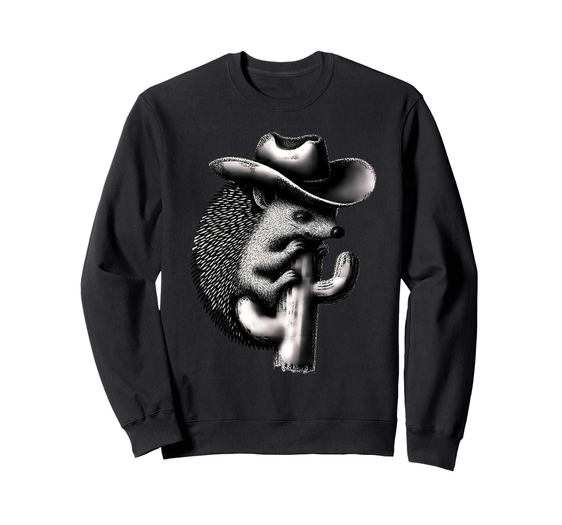 Country Cowboy Hedgehog Rodeo Sweatshirt - Fun Novelty Design Men Women - T-Shirt, Sweatshirt, Hoodie