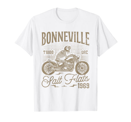 Bonneville Salt Flats Motorcycle T-Shirt - Fun Novelty Design for Adults - T-Shirt, Sweatshirt, Hoodie