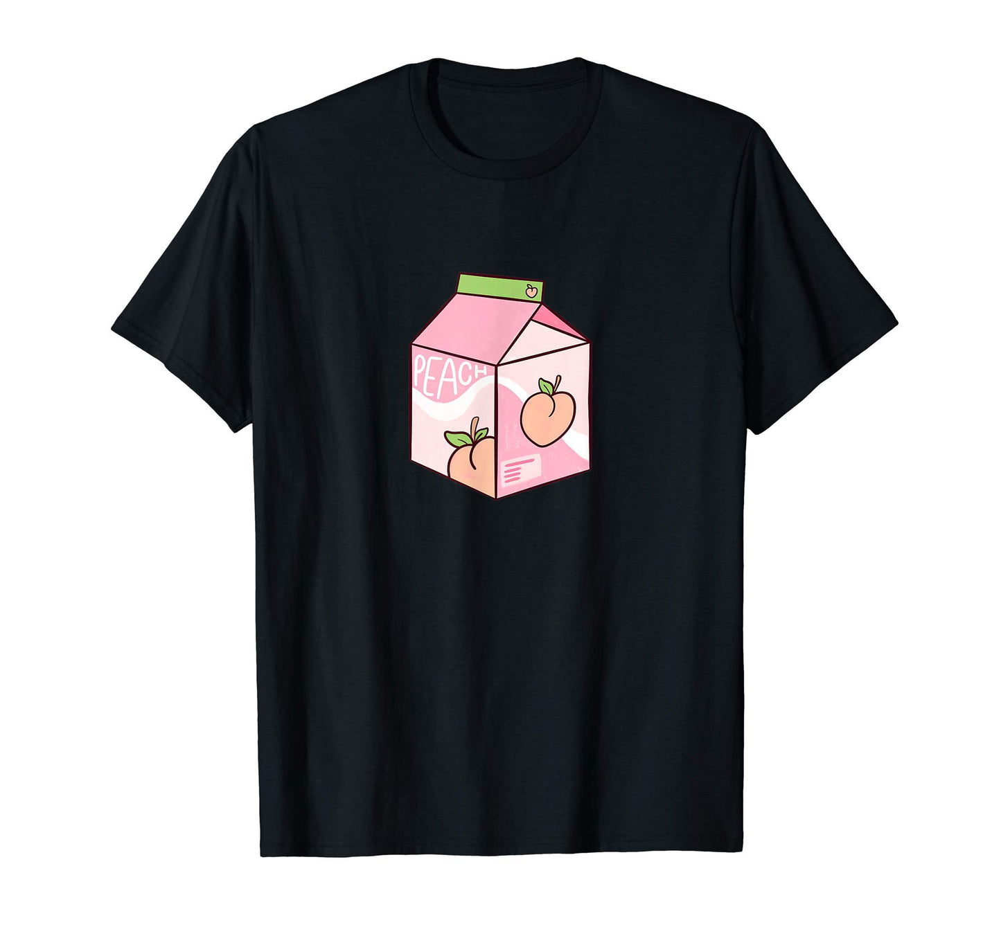 Kawaii Peach Juice Peachy Milk T-Shirt - Unique Graphic Men Women - T-Shirt, Sweatshirt, Hoodie