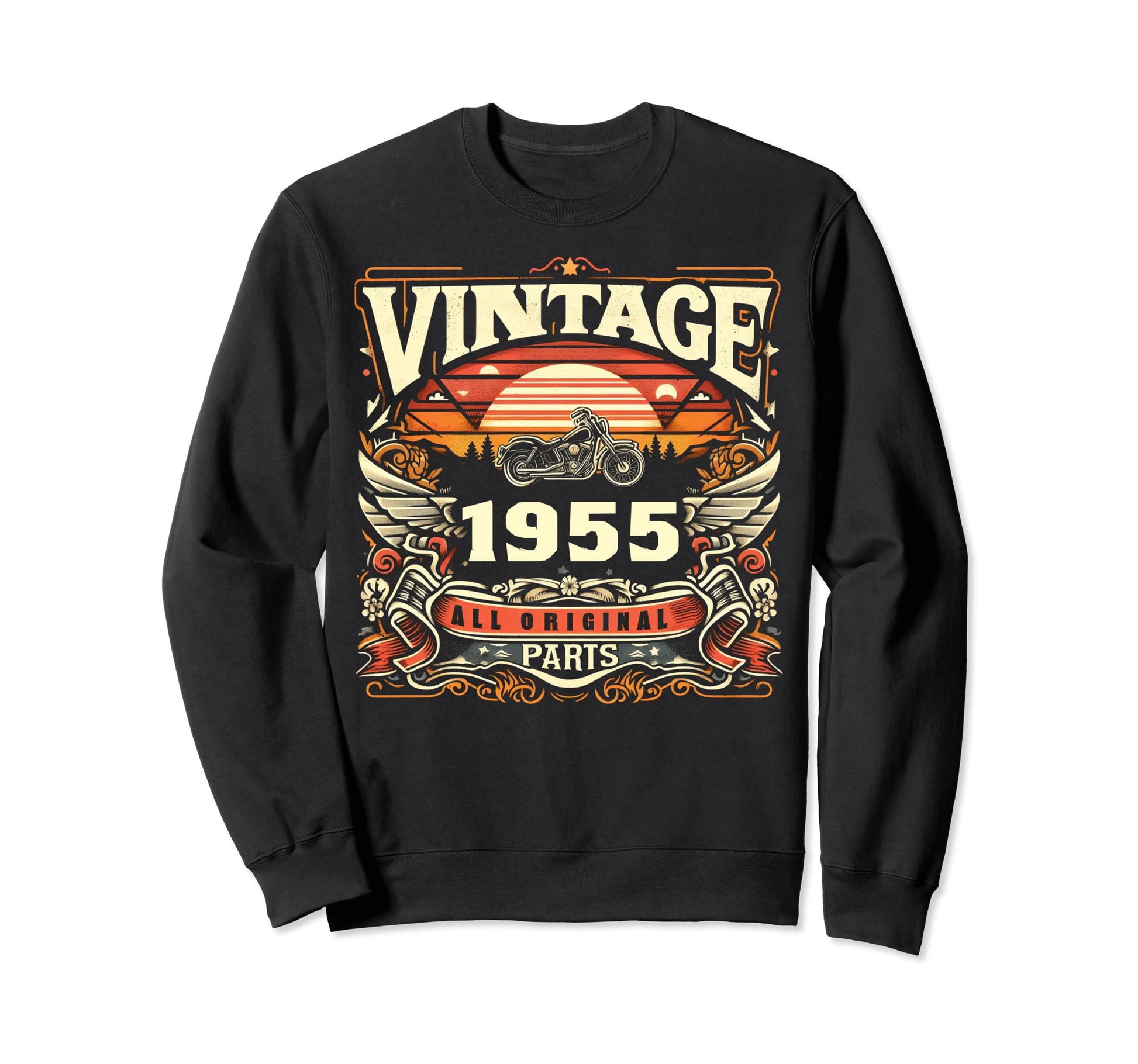 1955 Born 1955 69Th Birthday Sweatshirt - Streetwear Style for Adults - T-Shirt, Sweatshirt, Hoodie
