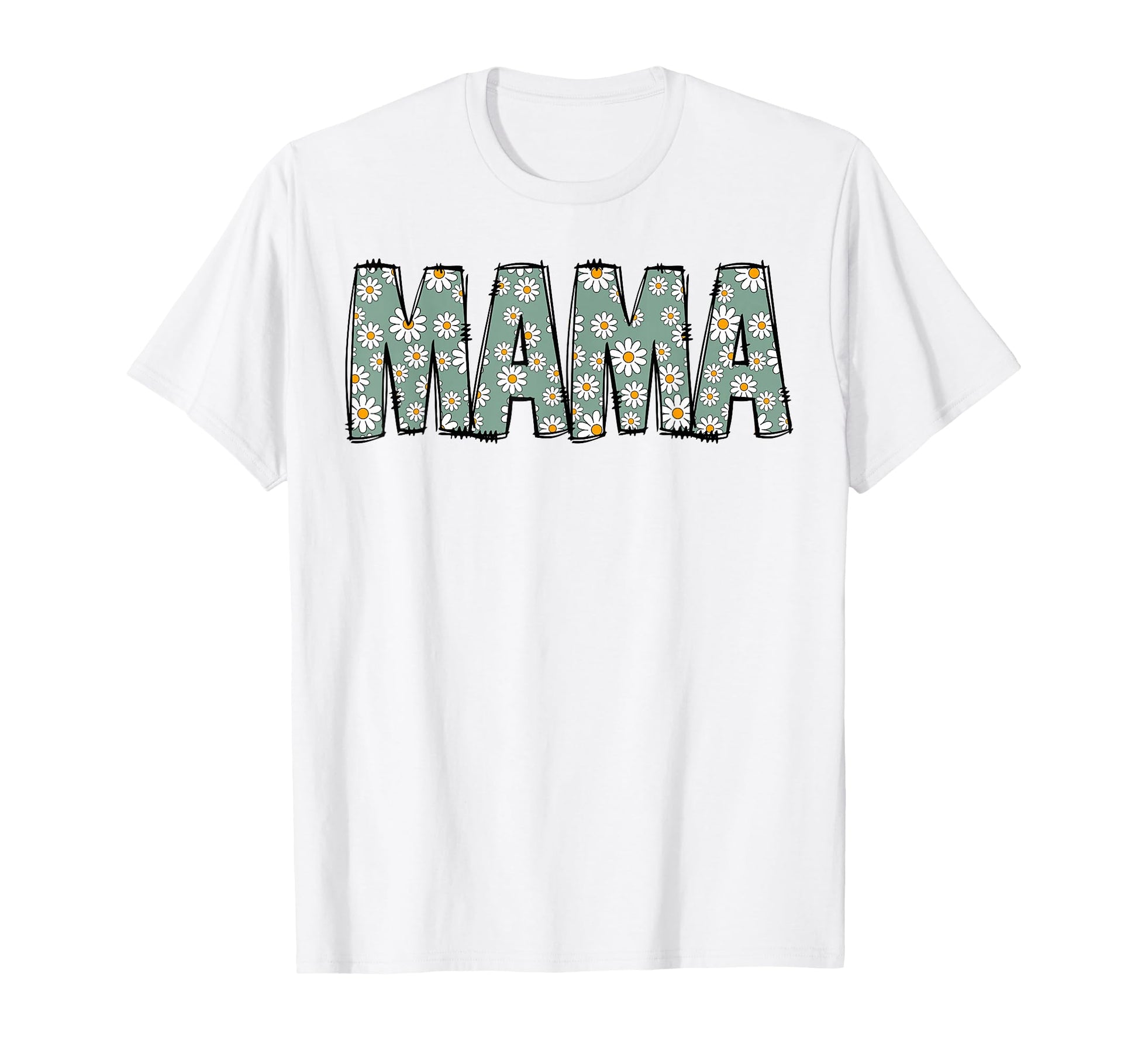 Mama Colorful Flowers Groovy T-Shirt - Casual Everyday Wear for Adults - T-Shirt, Sweatshirt, Hoodie