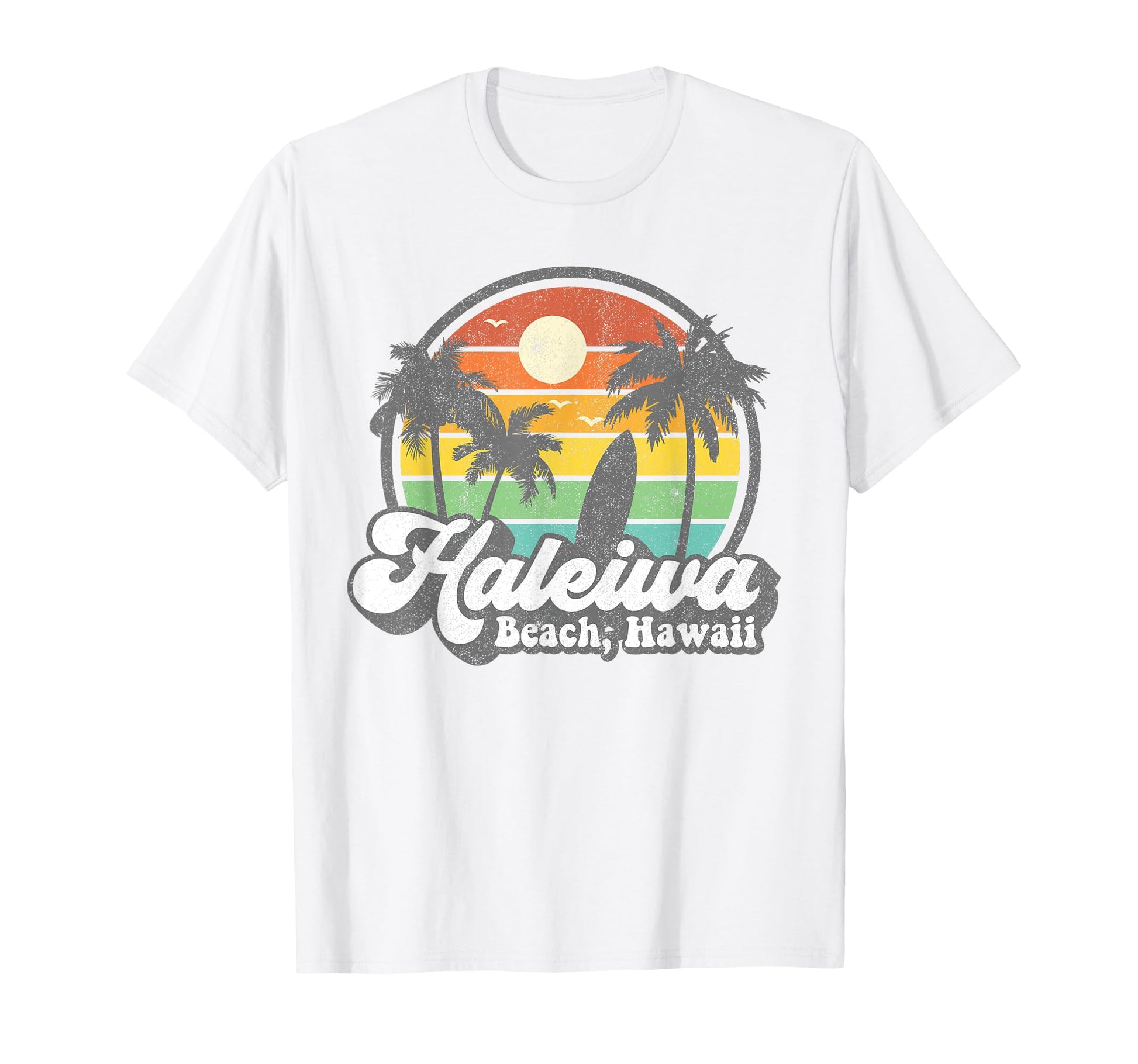 Haleiwa Beach Hawaii Surf Hawaiian T-Shirt - Novelty Apparel for Adults - T-Shirt, Sweatshirt, Hoodie