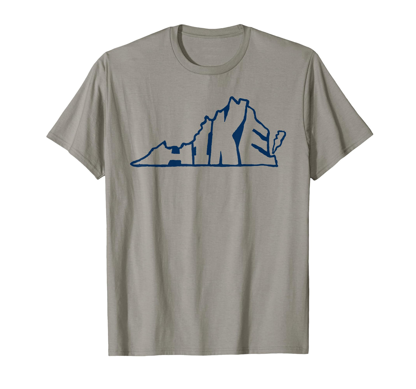 Hike Virginia Outdoor Hiking Typography T-Shirt - Unique Graphic Unisex - T-Shirt, Sweatshirt, Hoodie