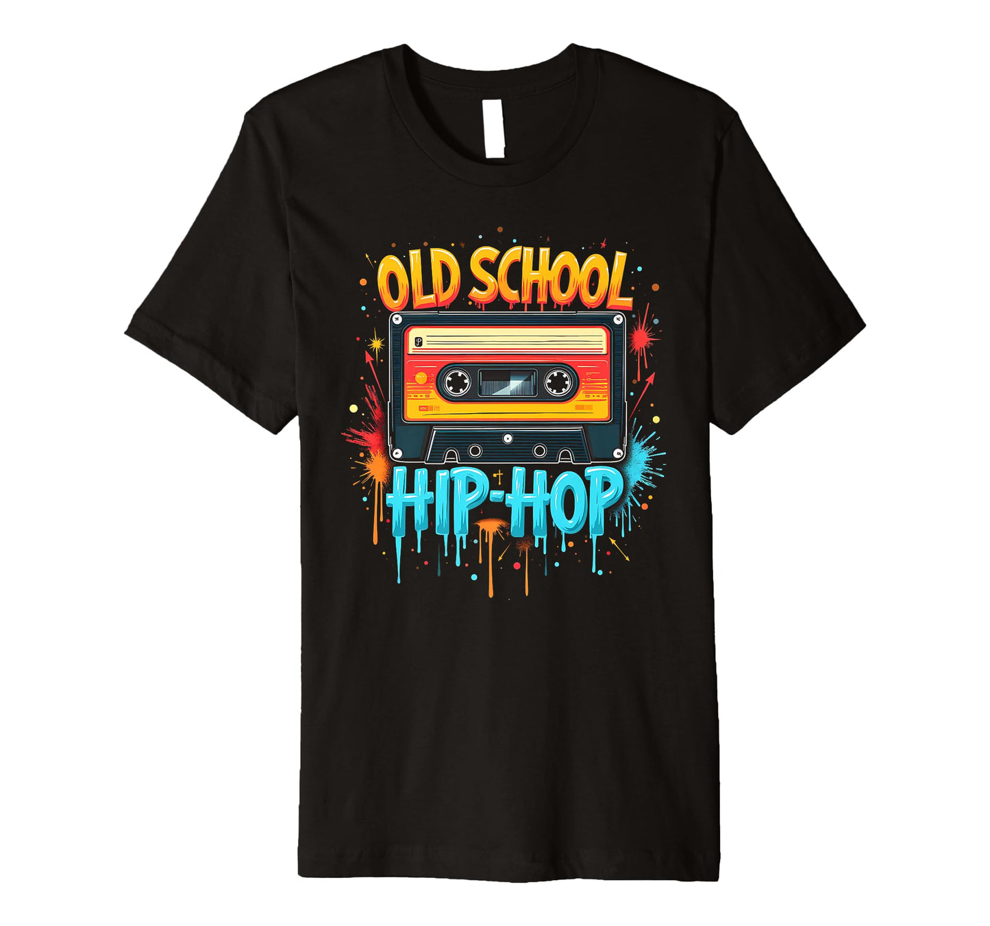 Playful Old School Hiphop Cassette T-Shirt - Graphic Print Unisex - T-Shirt, Sweatshirt, Hoodie