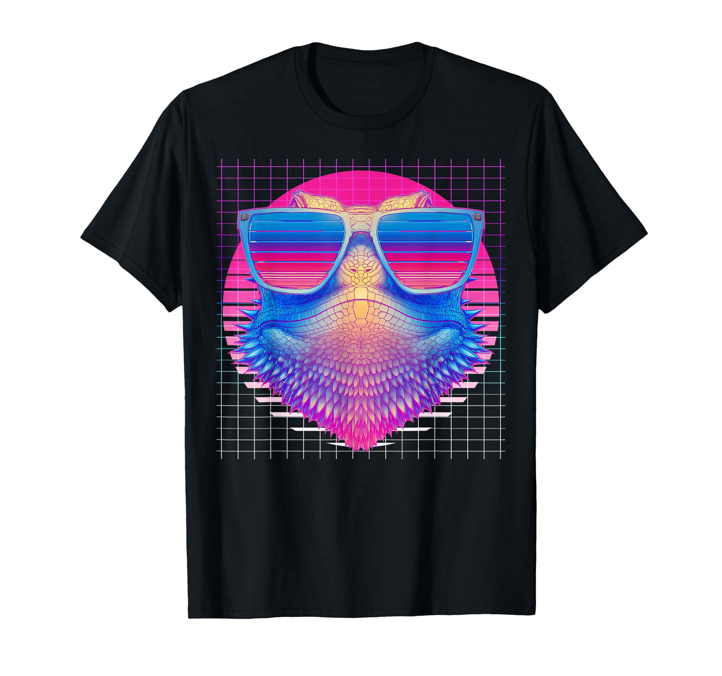 Bearded Dragon Sunglasses Lizard Vaporwave T-Shirt - Unique Graphic Unisex - T-Shirt, Sweatshirt, Hoodie
