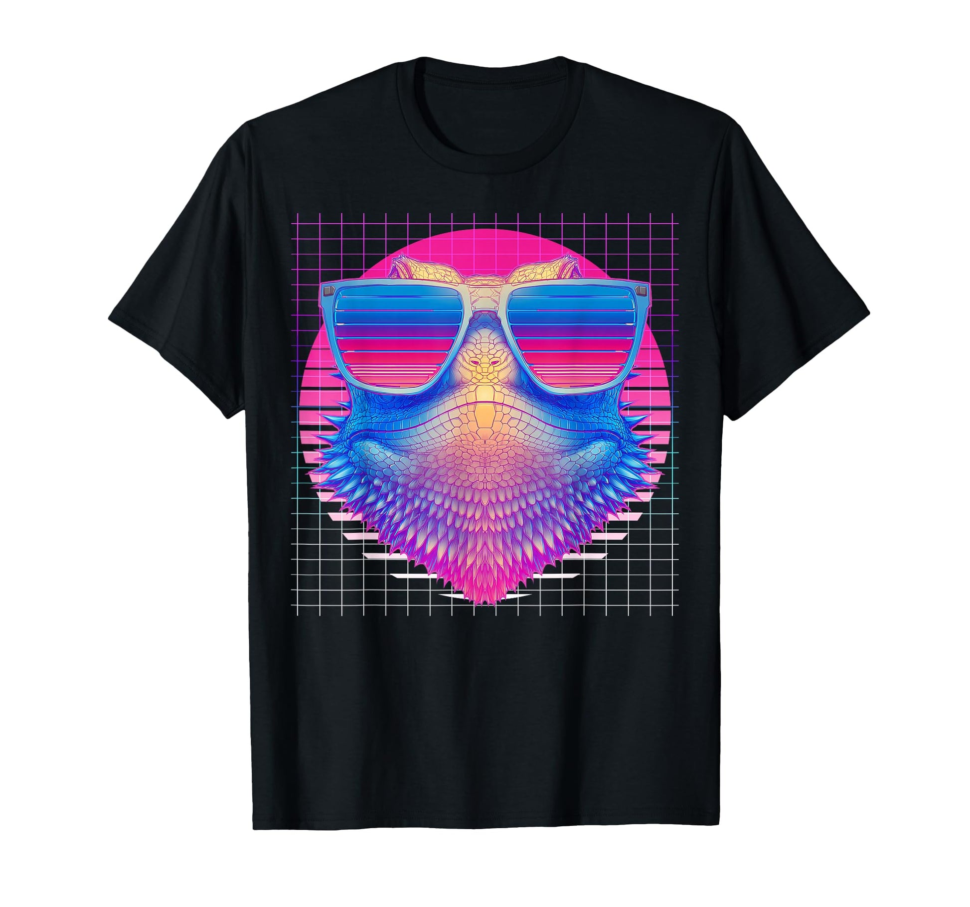 Bearded Dragon Sunglasses Lizard Vaporwave T-Shirt - Unique Graphic Unisex - T-Shirt, Sweatshirt, Hoodie