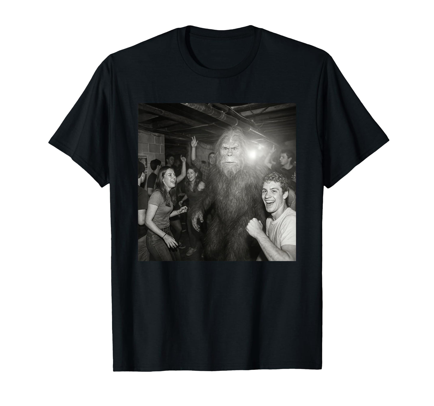 Bigfoot Caught Camera Funny Bigfoot T-Shirt - Novelty Apparel Men Women - T-Shirt, Sweatshirt, Hoodie
