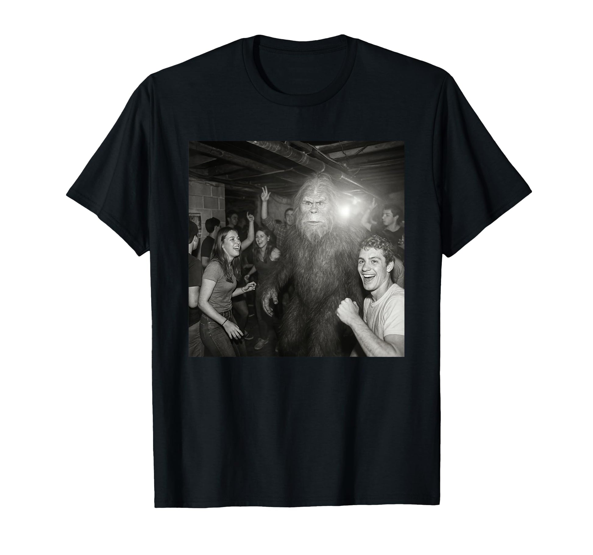 Bigfoot Caught Camera Funny Bigfoot T-Shirt - Novelty Apparel Men Women - T-Shirt, Sweatshirt, Hoodie