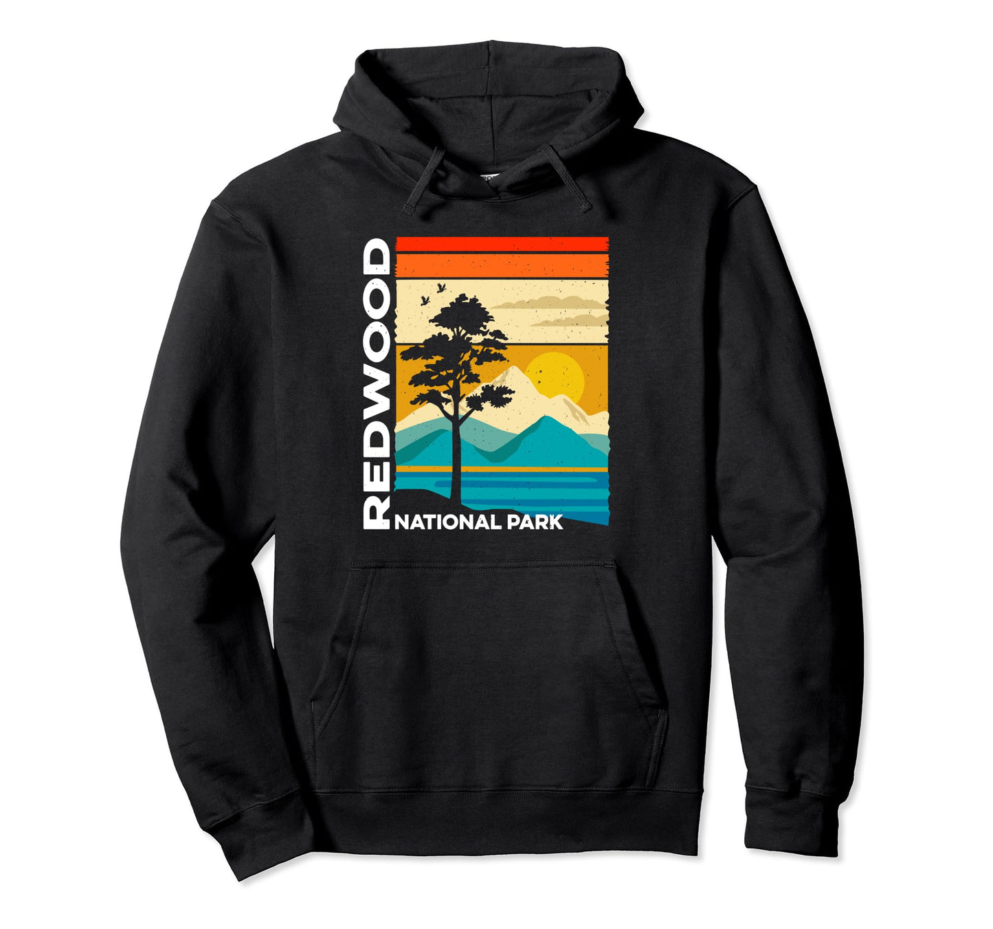 Redwood National And State Parks Hoodie - Graphic Print Men Women - T-Shirt, Sweatshirt, Hoodie
