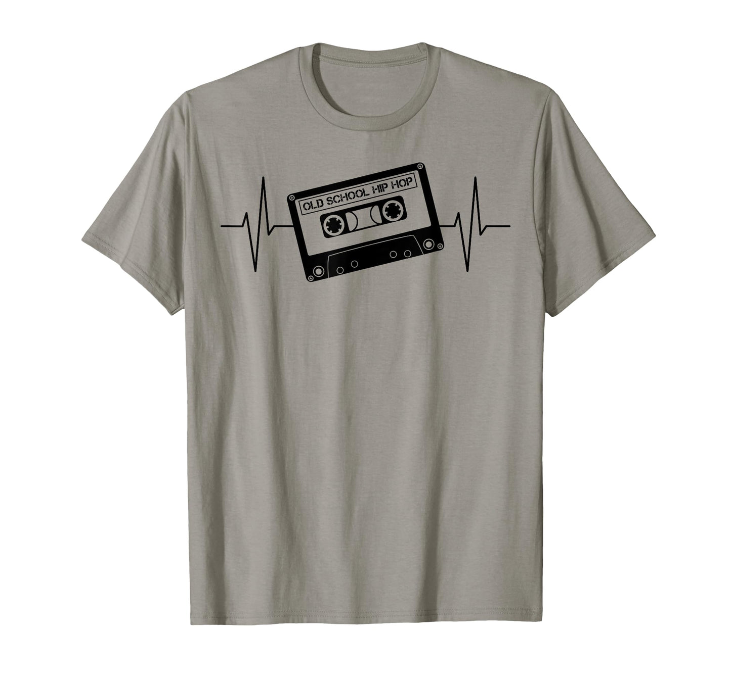 Cassette Tape Ecg Line Old School T-Shirt - Casual Everyday Wear Men Women - T-Shirt, Sweatshirt, Hoodie