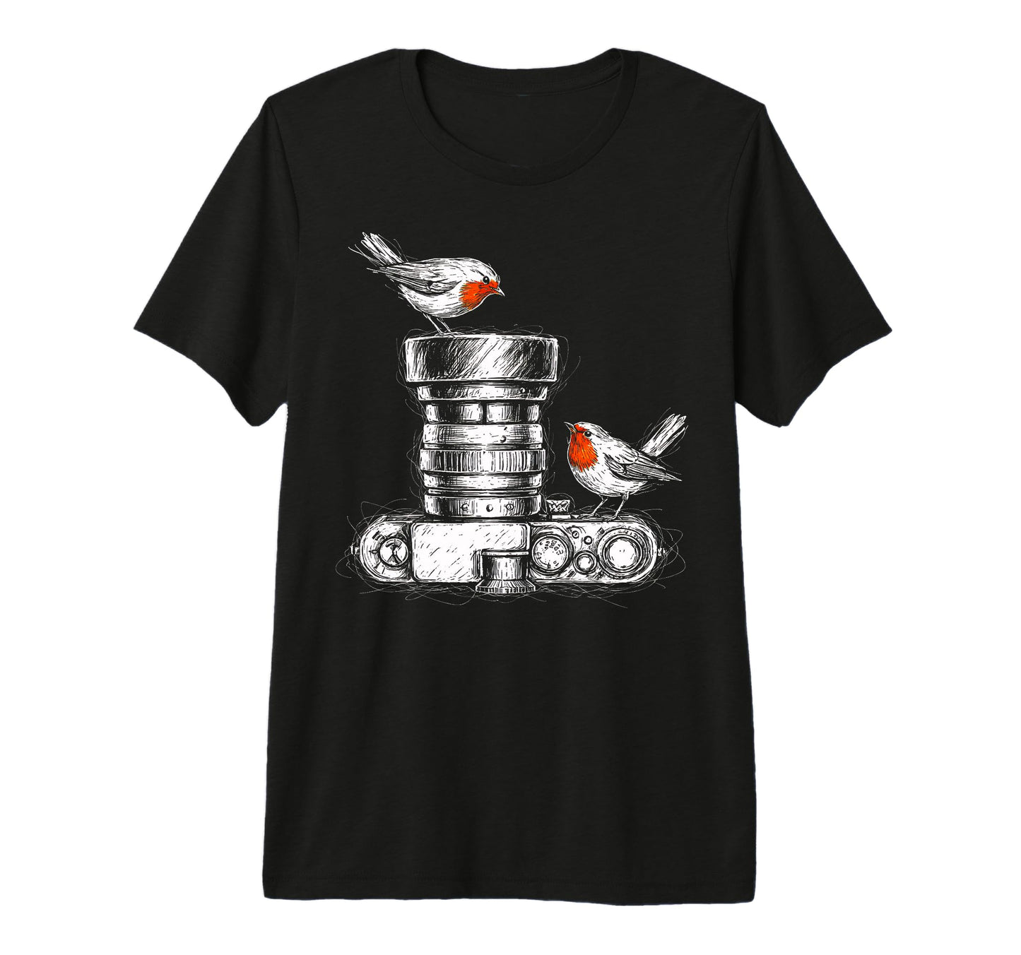 Birdwatcher Photographer Bird Camera T-Shirt - Graphic Print for Adults - T-Shirt, Sweatshirt, Hoodie